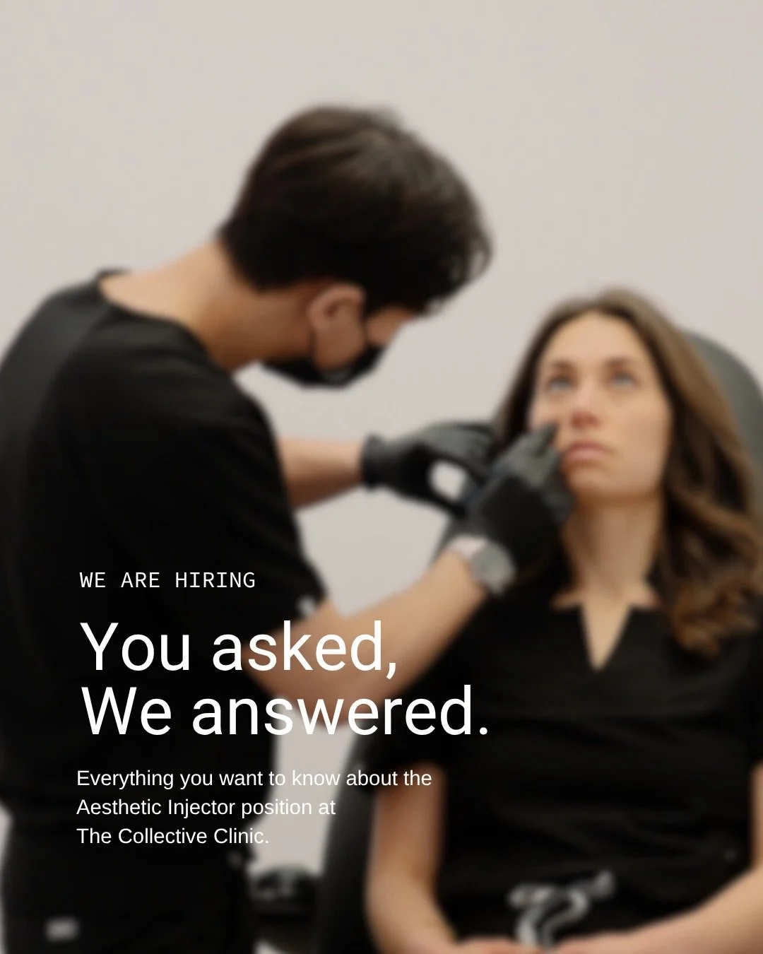 Since sharing that The Collective Clinic is growing, we have heard from a lot of aspiring nurse injectors and talented injectors. We wanted to be as transparent as possible about what the role actually looks like.

Swipe through for the full FAQ.

Th