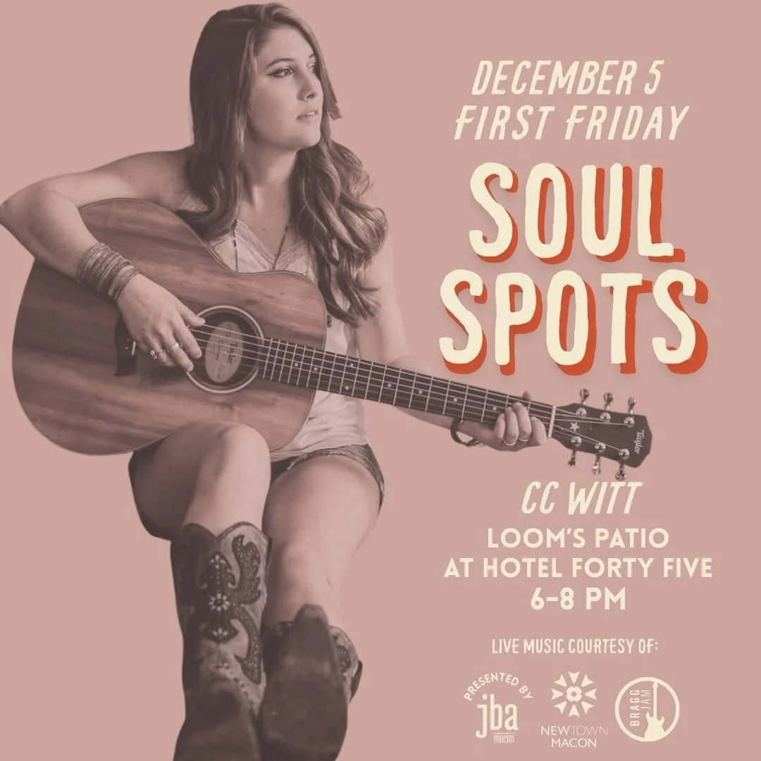 MACON, GA! It&rsquo;s been a while! ☀️🎶 Pumped to be a part of this feature with @braggjam and @jbamacon Catch me Friday @loommacon 6-8pm! ⭐️💜🤘🏻 

(In the case of inclement weather, I&rsquo;ll be moved inside!)