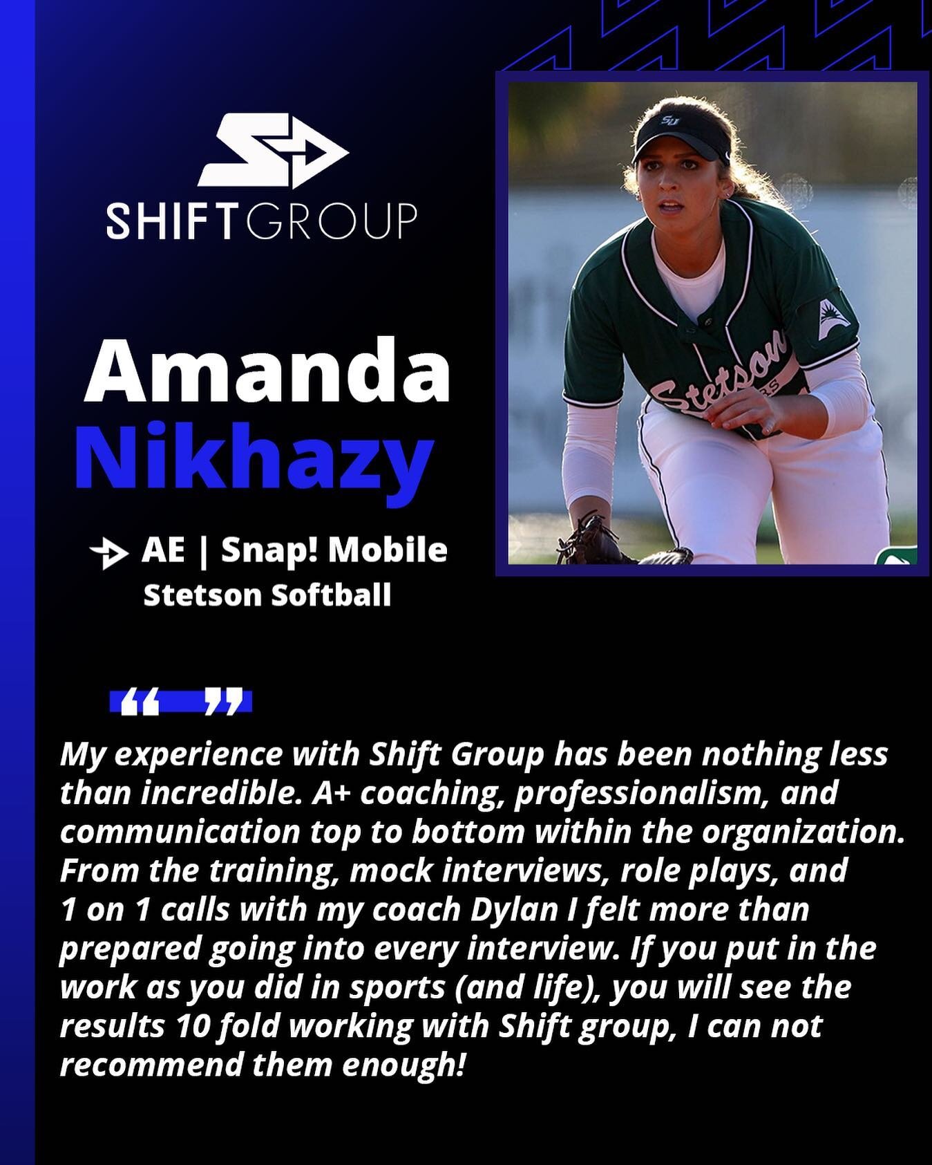 Congratulations to Amanda Nikhazy on her new position with Snap! Mobile!

Another elite Shift candidate primed for a successful career in sales!
&bull;
&bull;
#careerdevelopment #salestraining #careertransition #salesjobs