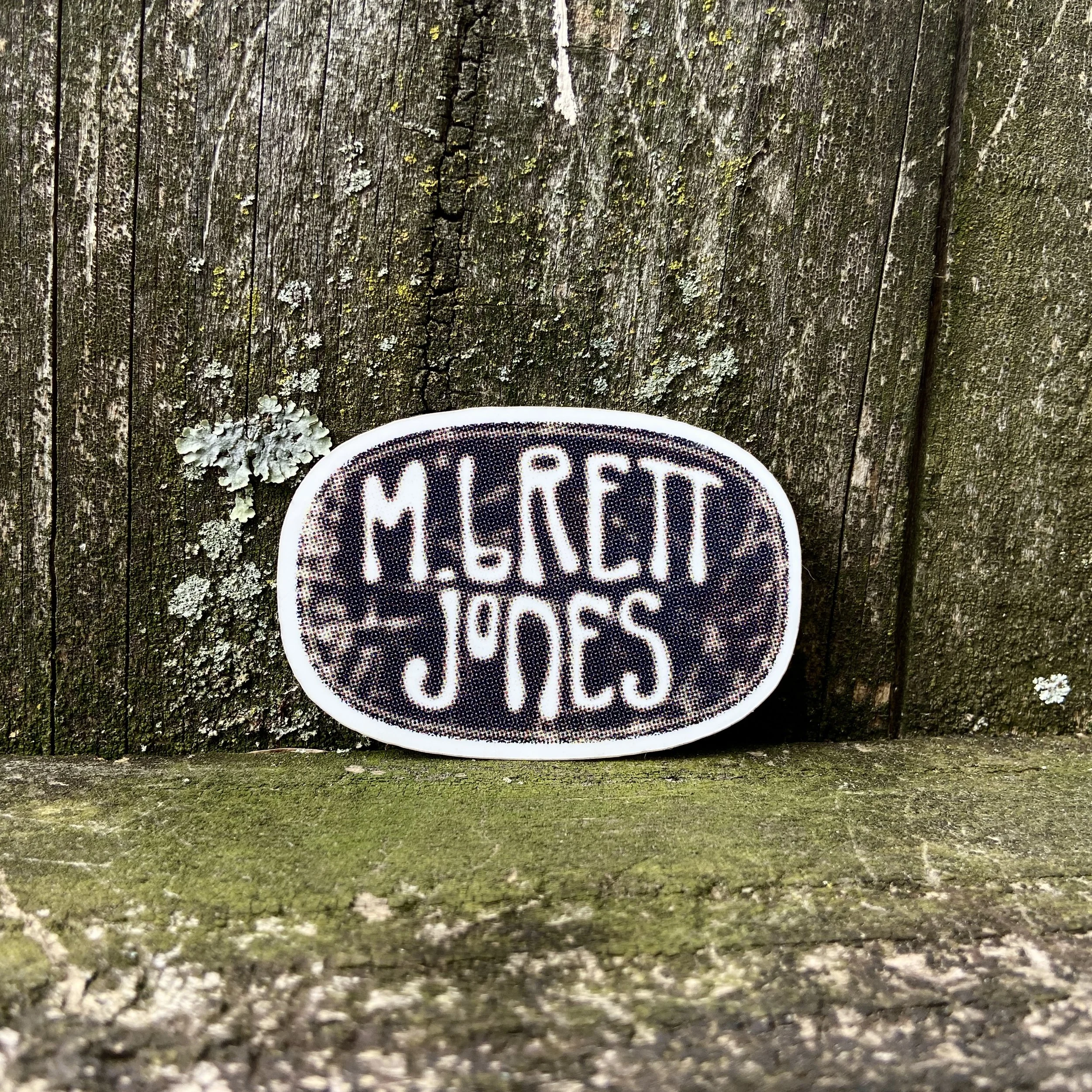sticker on fence