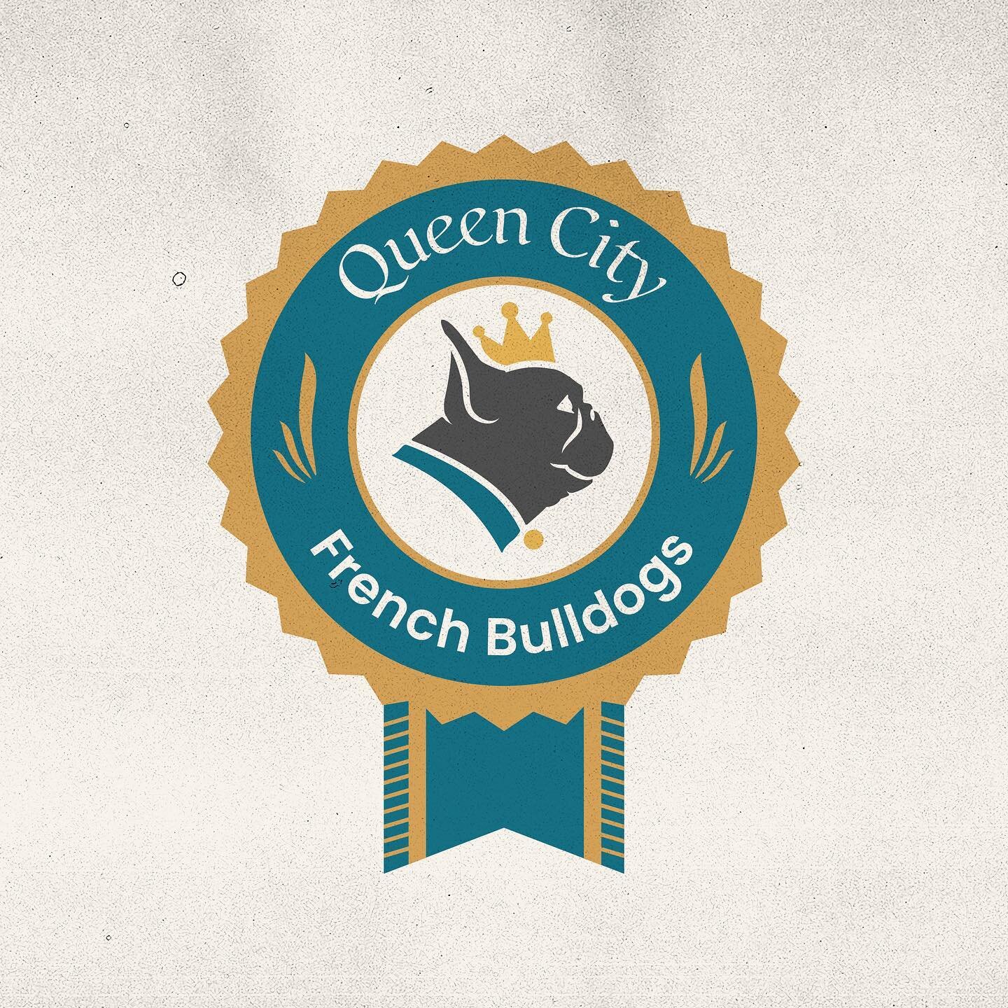 Logo design for @queencity_frenchbulldogs the experts in breeding French Bulls dogs here in Cincy.
.
.
.
.
#logo #frenchbulldog #dogs #cincy #design #brand #cincinnati