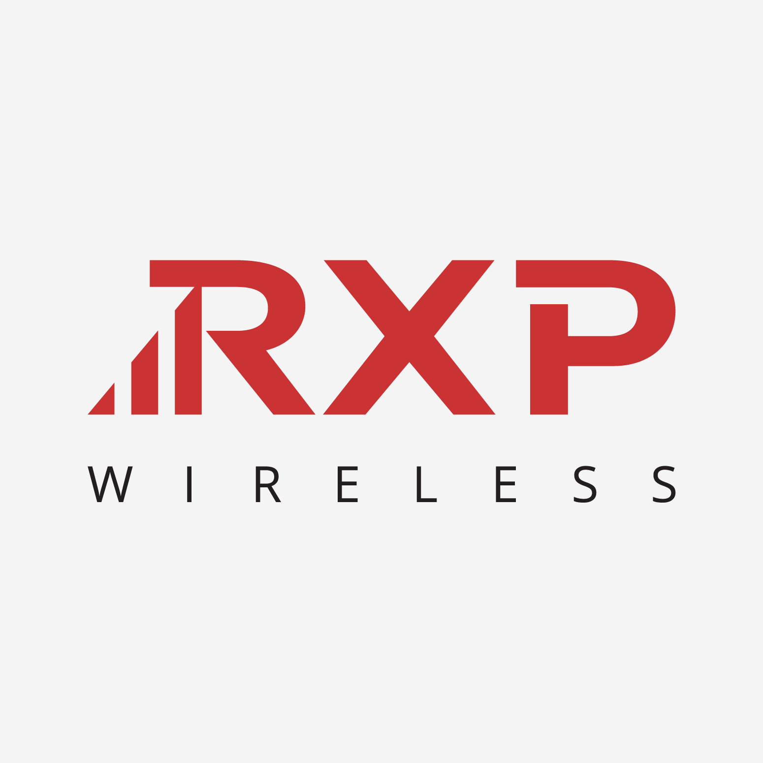 Logo for RXP Wireless featuring bold red and black text on a white background.