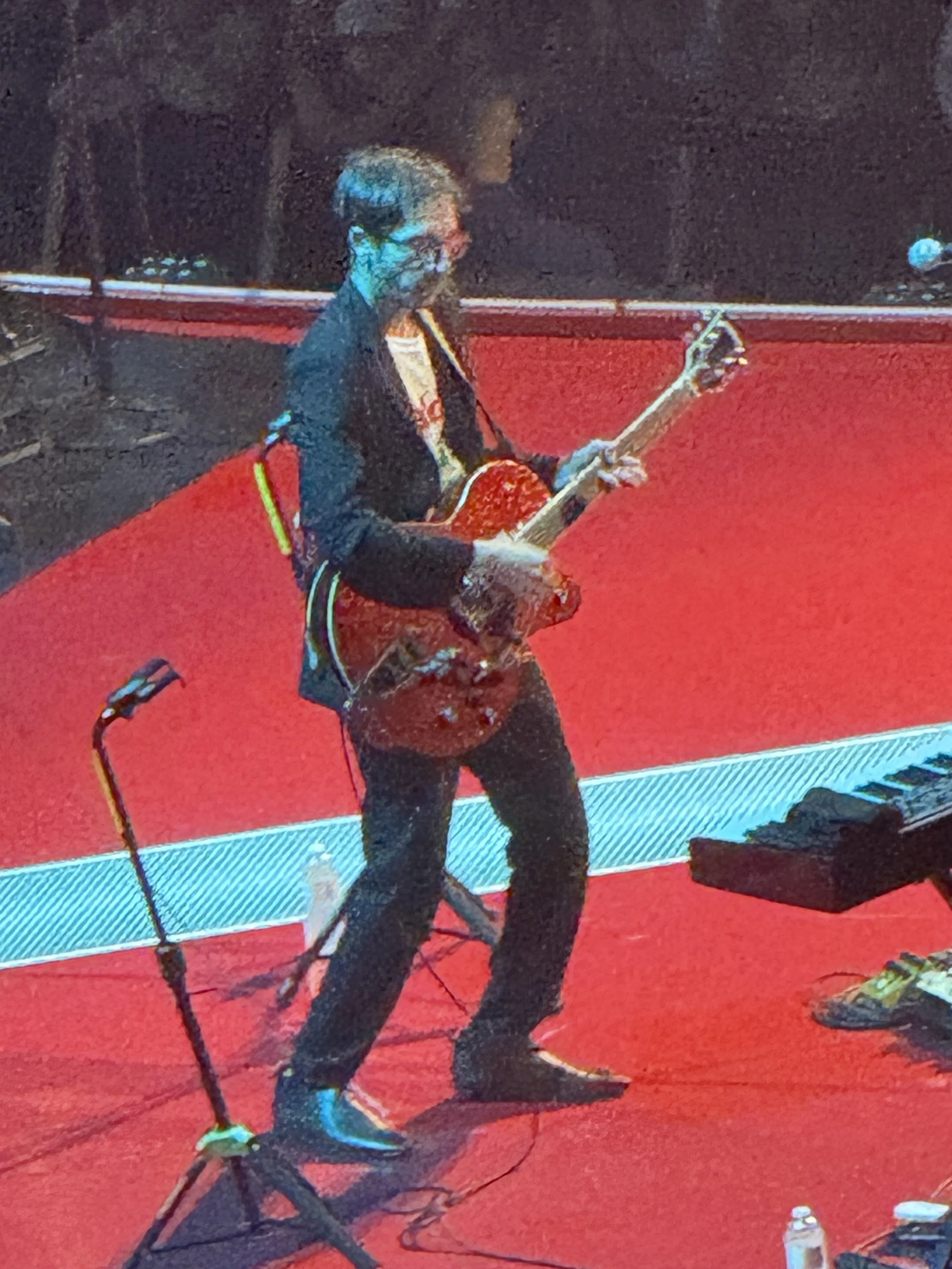 On stage at Madison Square Garden