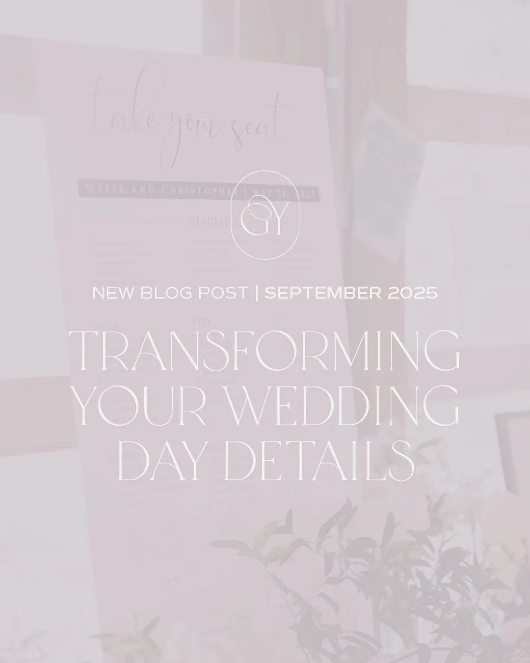 Better late than never! September&rsquo;s blog post is here!

You&rsquo;ve sent your perfect invitations, set the vibe, and now the big day is almost here. But before you walk down the aisle, there&rsquo;s one last piece of the puzzle that takes your