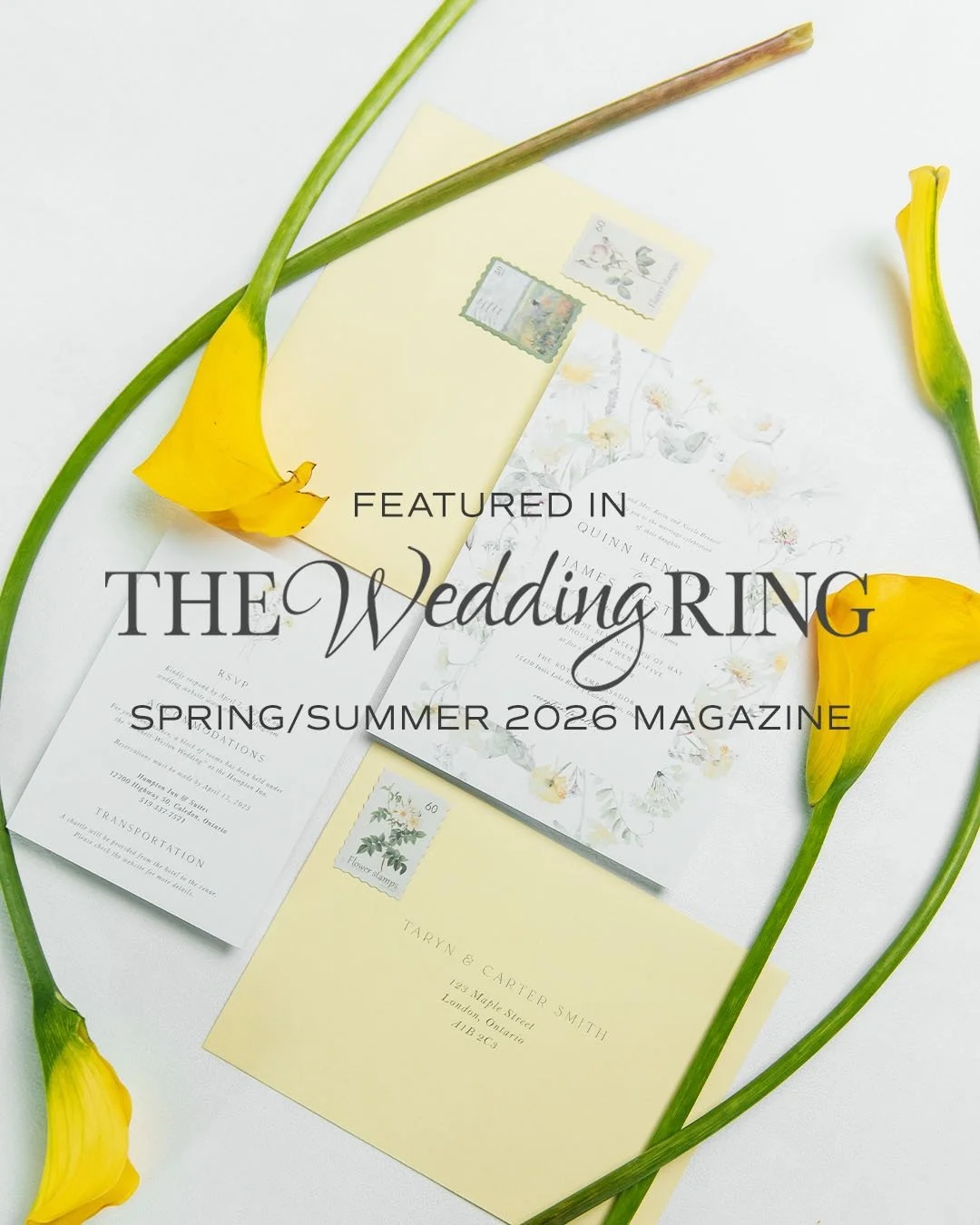 We could all use a &ldquo;Touch of Sunshine&rdquo; on yet another snowy day. Super proud and honoured to share that my work has been featured in the spring/summer edition of The Wedding Ring Magazine! 💛☀️

The feature can be viewed online on @thewed