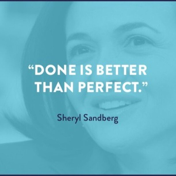 In case anyone needs this reminder today. ✅

#landerwomentum #doneisbetterthanperfect #SherylSandberg