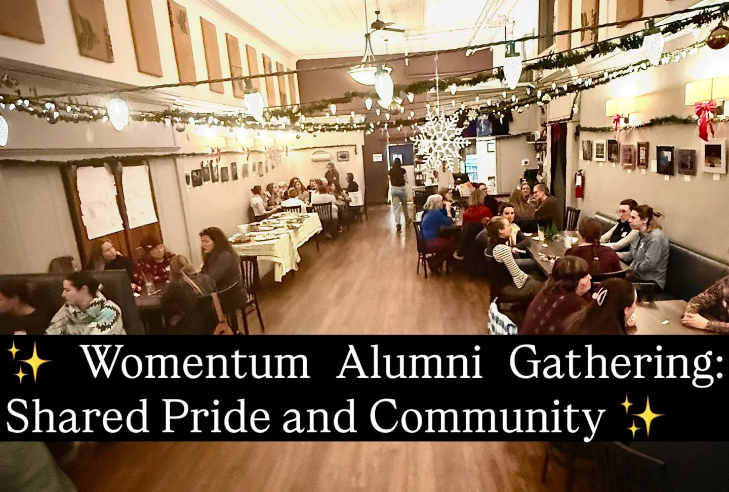 Our recent Holiday Gathering was a wonderful night, purposefully designed to connect and celebrate our incredible alumni.

We enjoyed a delightful evening of fabulous appetizer from the Middle Fork Cafe, yummy desserts generously provided by @michell