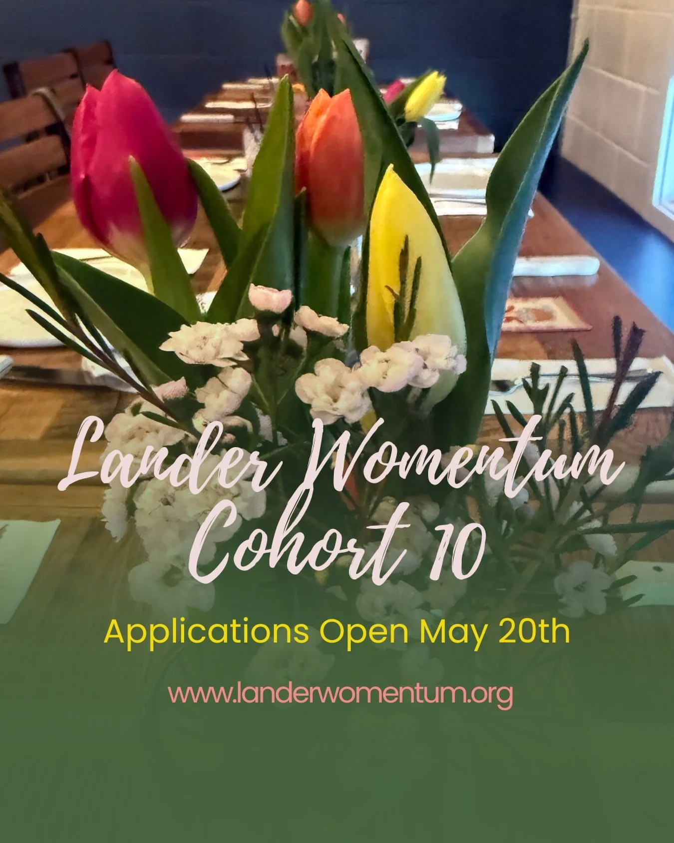 Applications for the Lander Womentum 2026/27 Cohort 10 are open May 20th. For more details, you can visit the link in our bio or go to: https://
www.landerwomentum.org/
application-selection
The program features workshops, dinners, and events designe