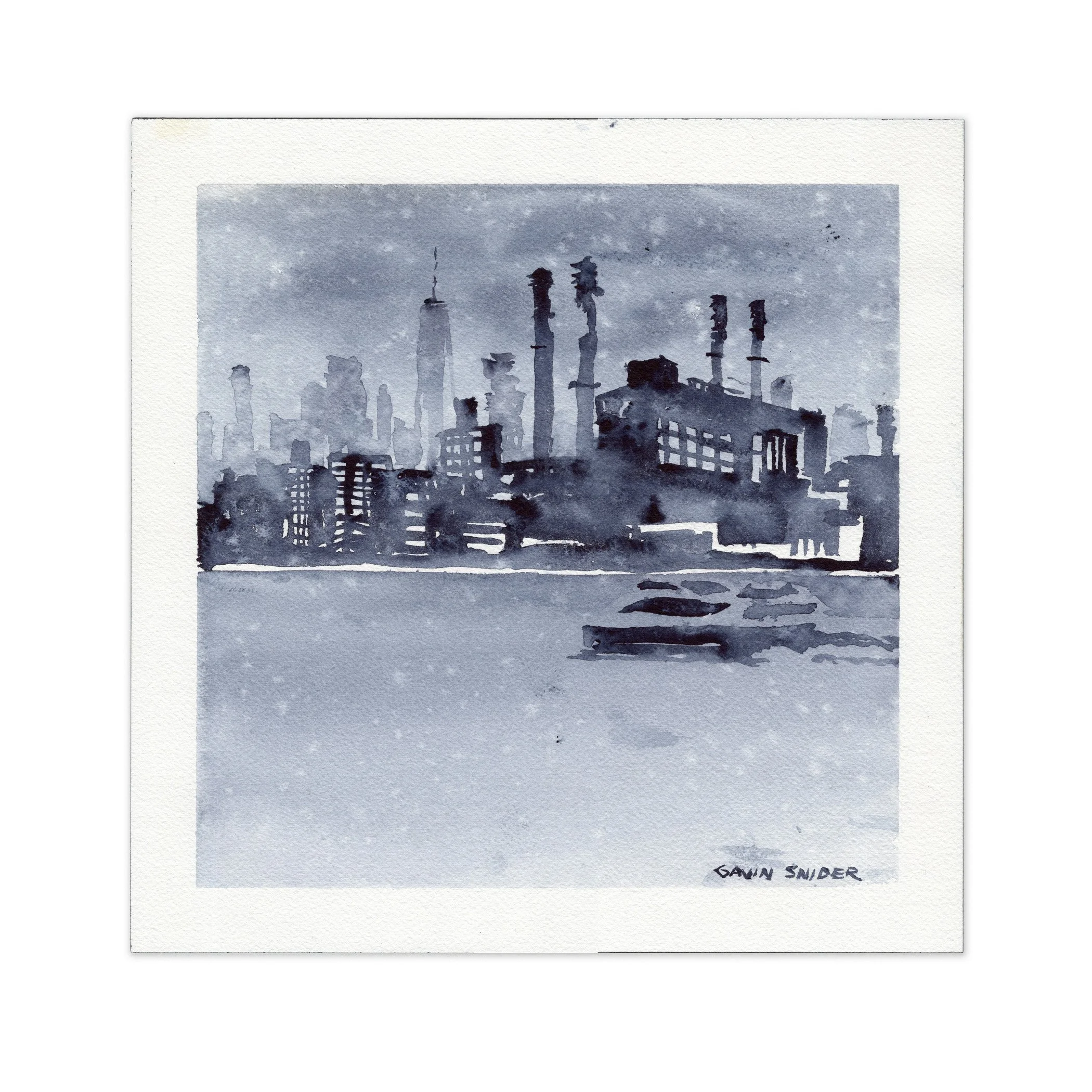 Rain on the East River