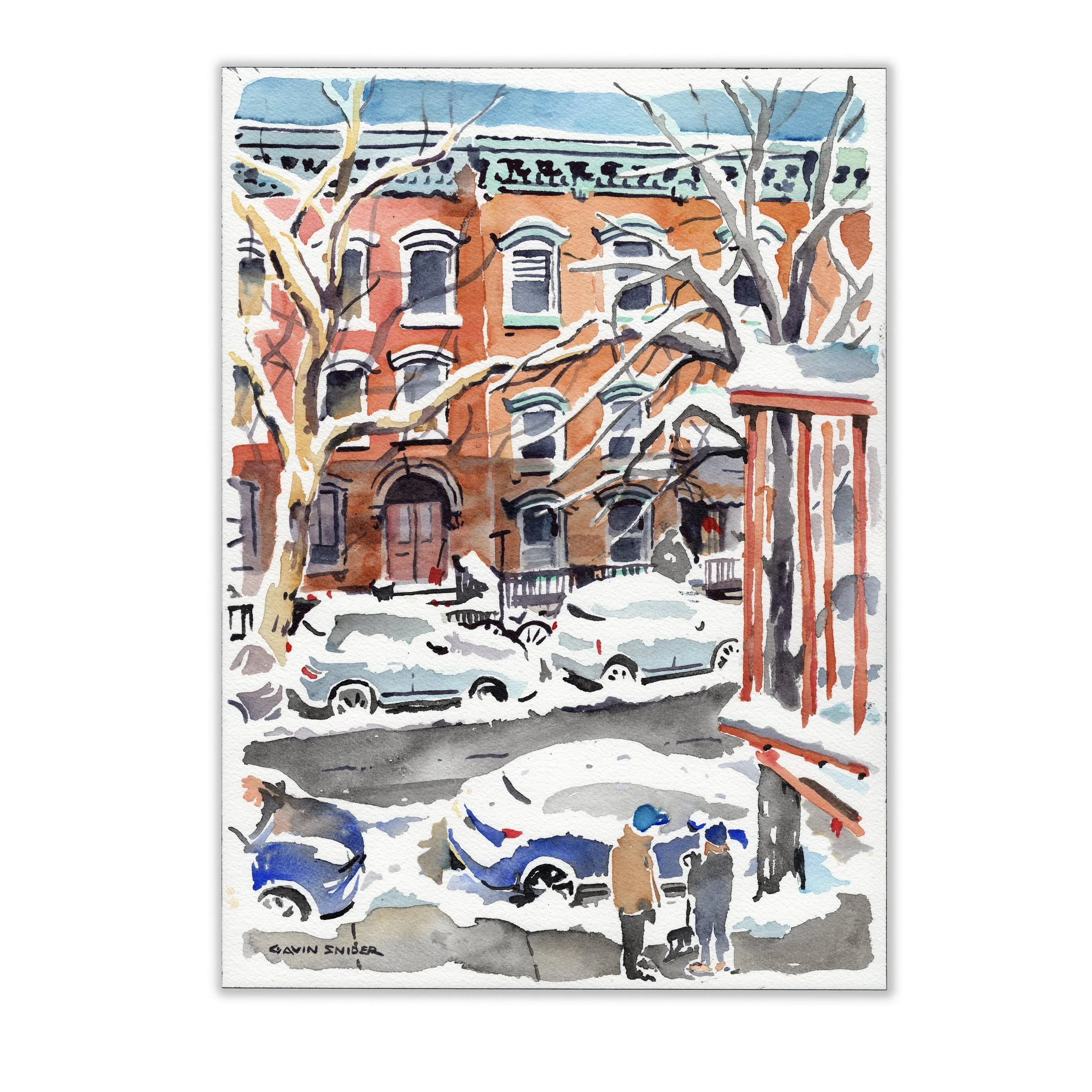 First Snow in Greenpoint
