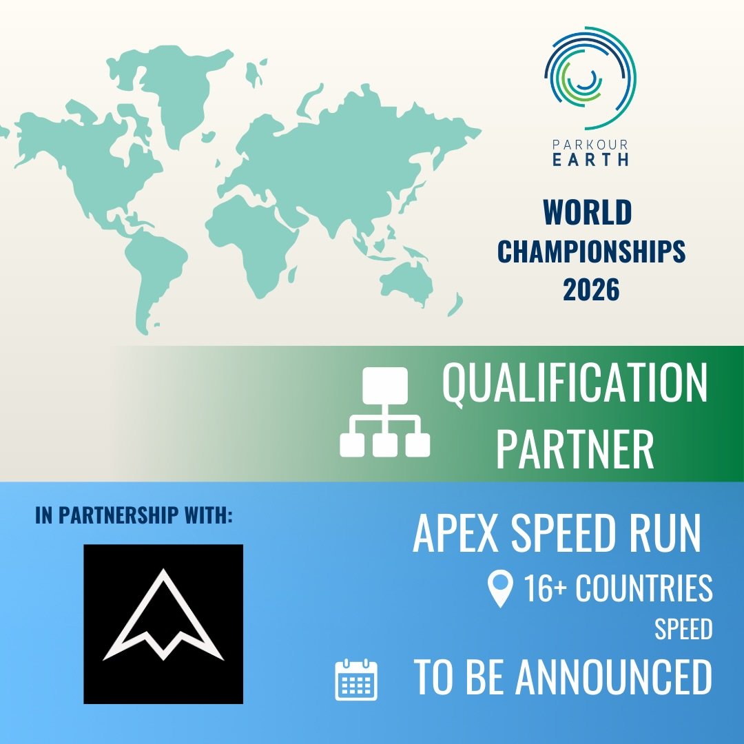 🏁 We&rsquo;re excited to announce a new way to qualify for the 2026 Parkour Earth World Championships in Brno, Czechia 🇨🇿

➡️ Speed parkour athletes will be able to qualify through the @apexspeedrun global rankings.

Apex Speed Run already operate