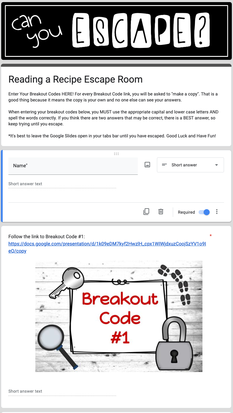 Virtual Escape Rooms for Middle School and High School — Twins and Teaching  Culinary Arts Resources