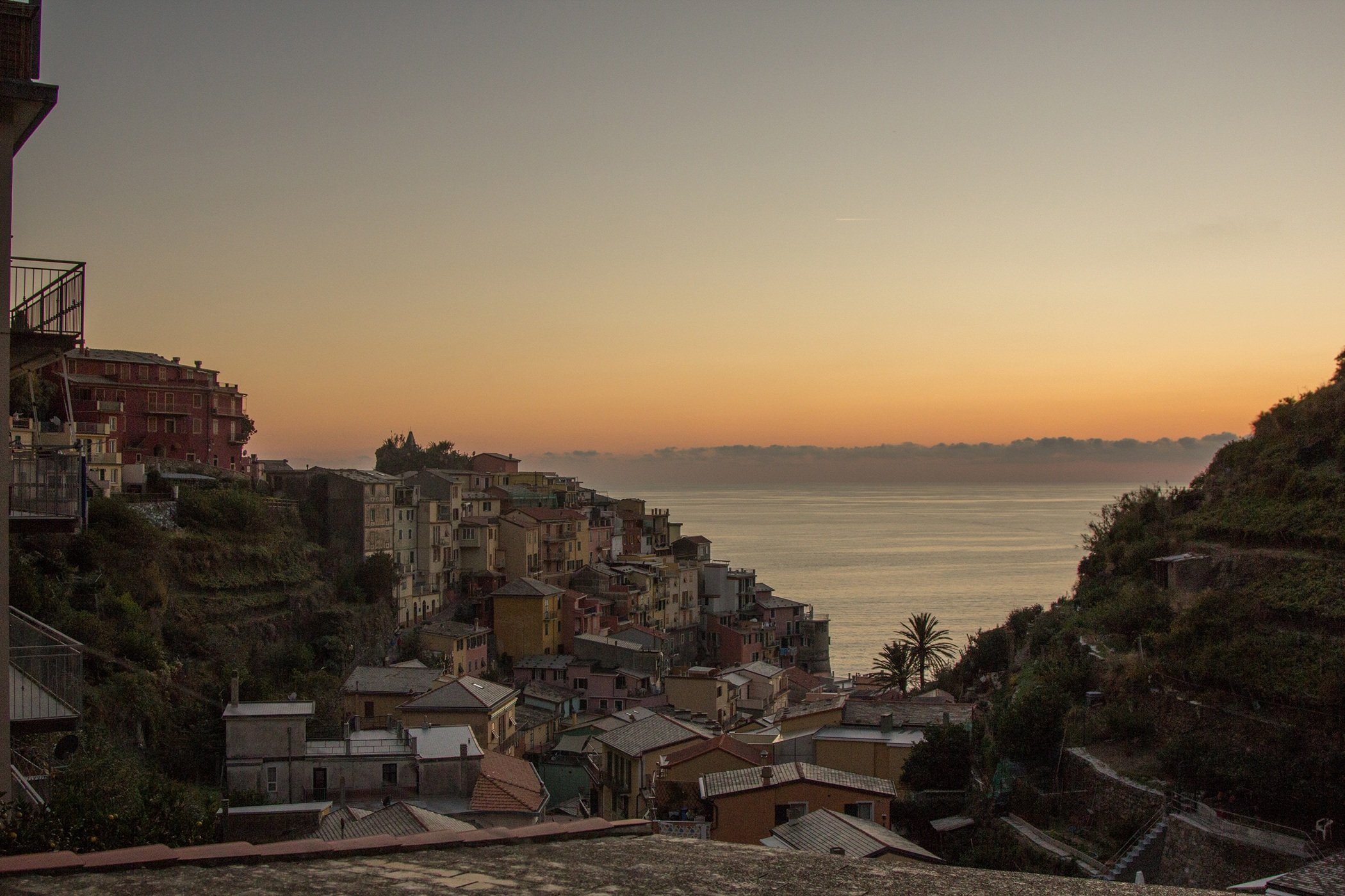 Manarola Sunset (Before) by Paul Brians
