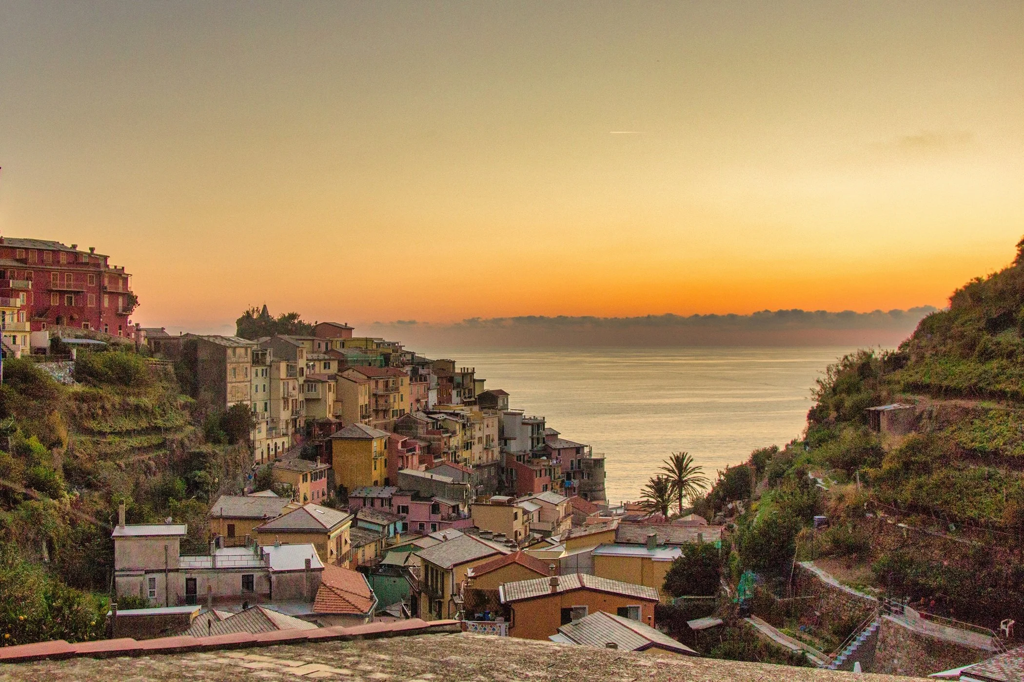 Manarola Sunset (After) by Paul Brians