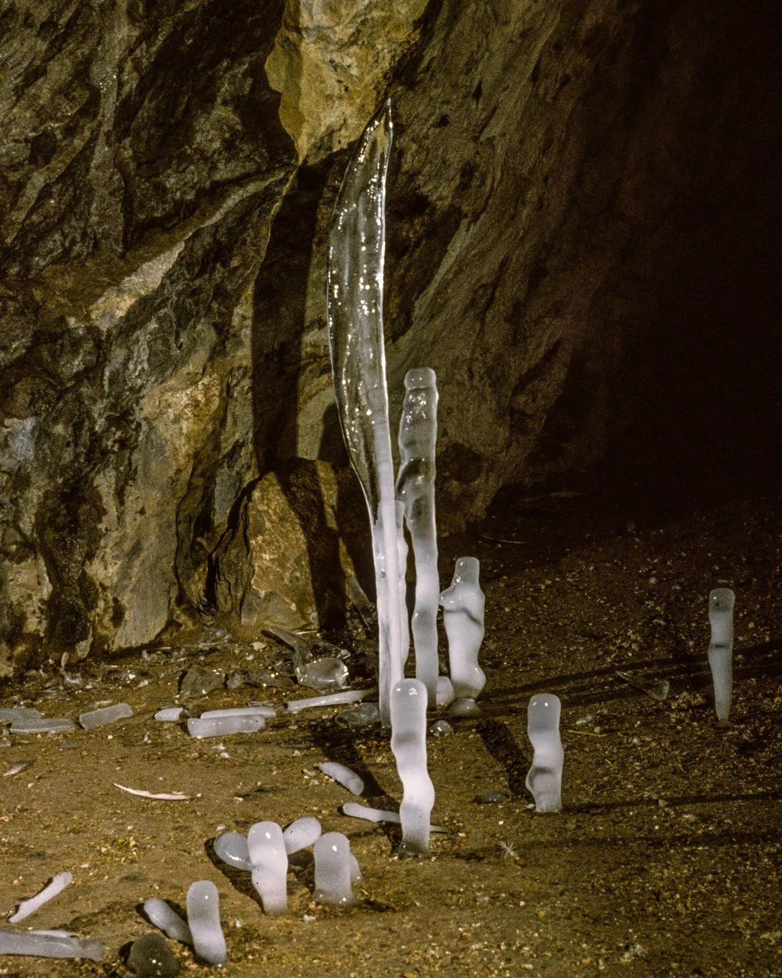 Ice Stalagmites by Glen Wyatt
