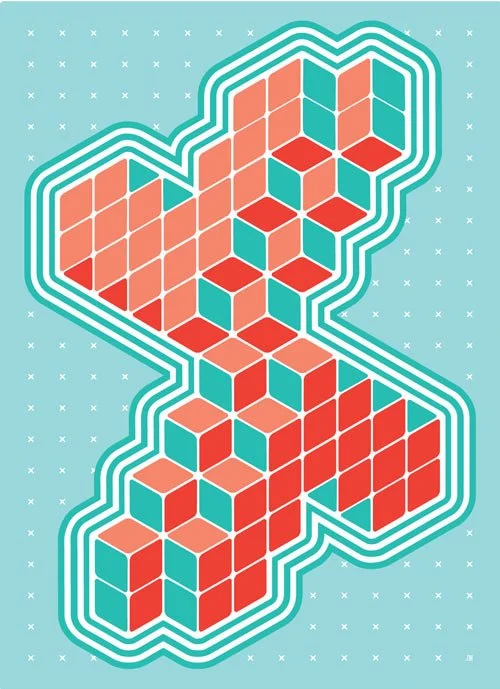 Letter X Poster for Getting Upper Exhibit