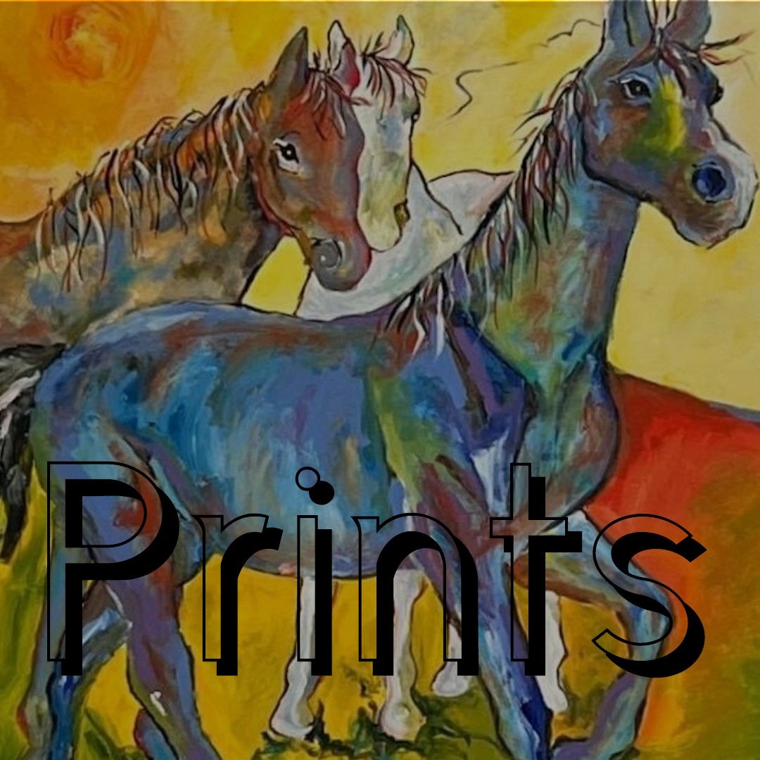 Horses on the Crest of the Hill - prints