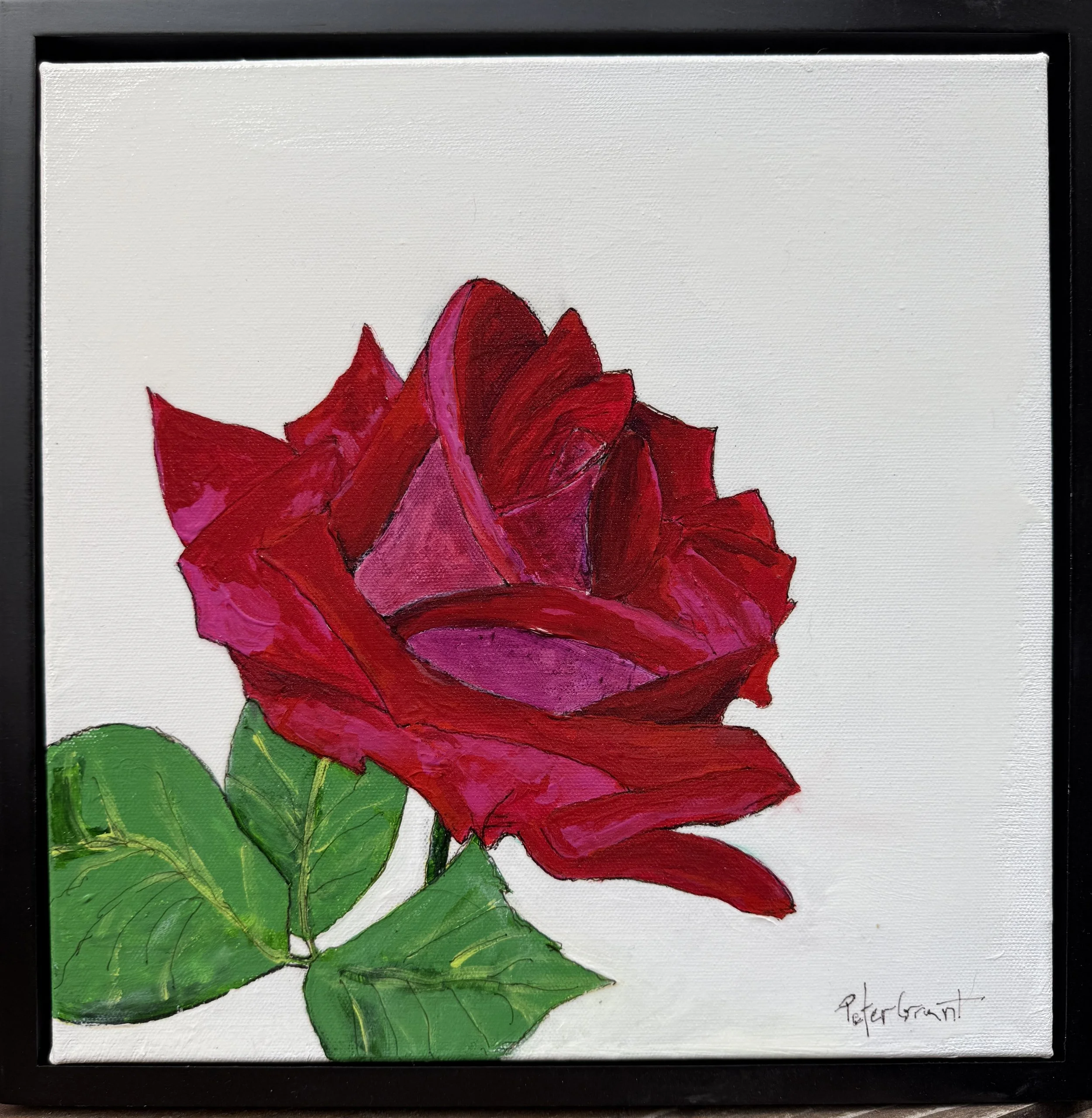 Rose #2 12"X12"  SOLD