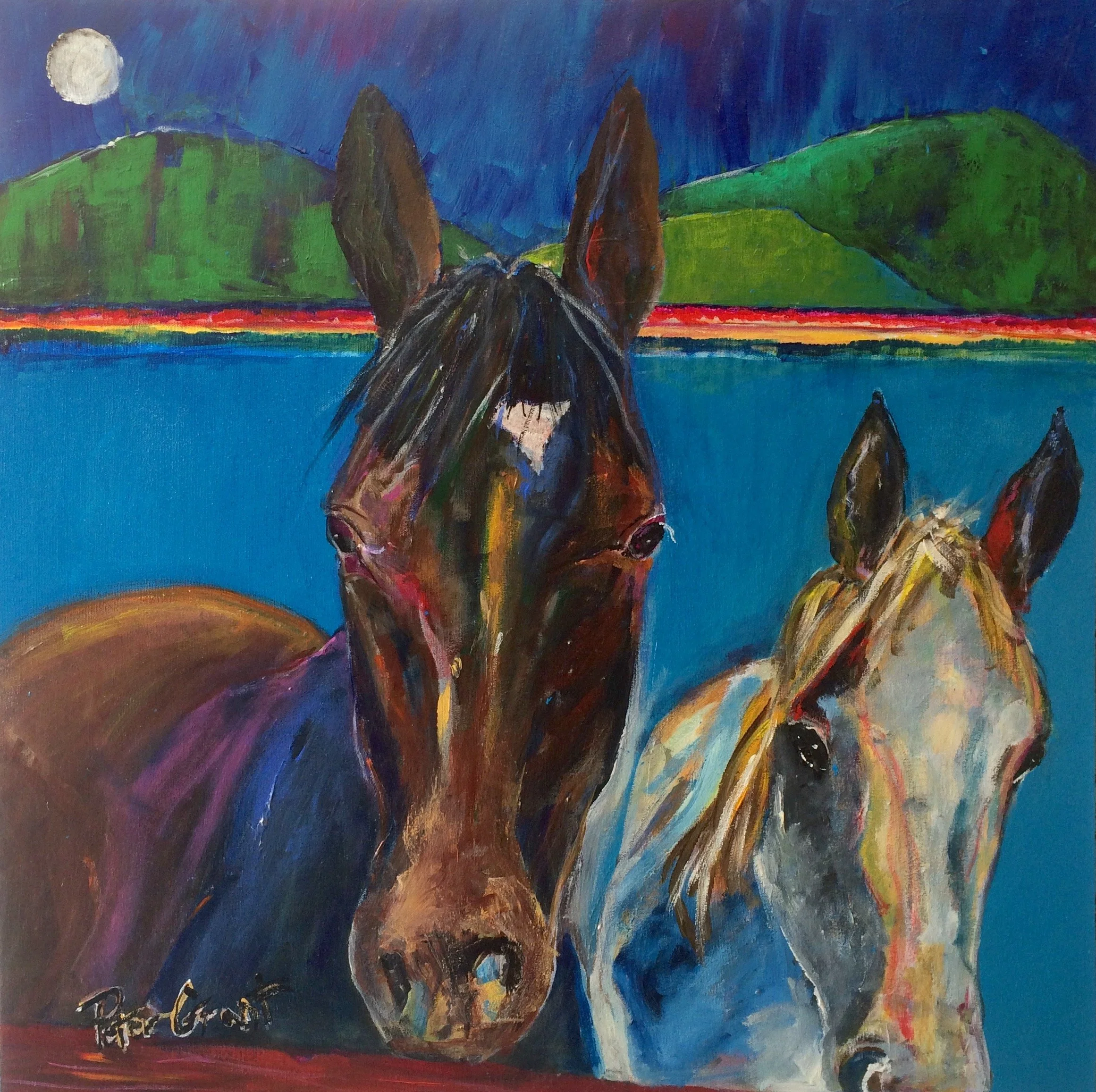 Jill and Joey  30"x30"  Sold 