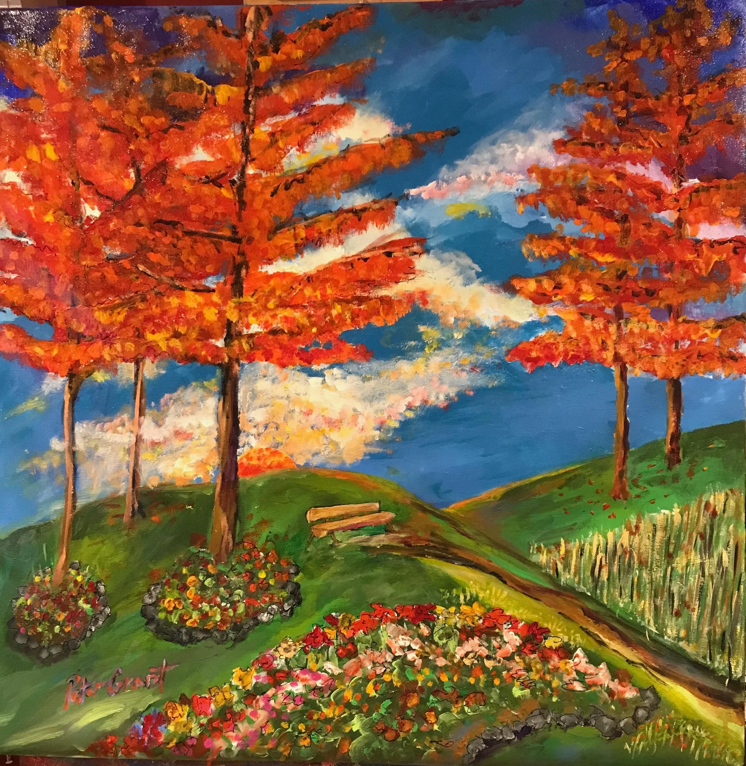 "Holy Spirit's Garden in Fall #1"