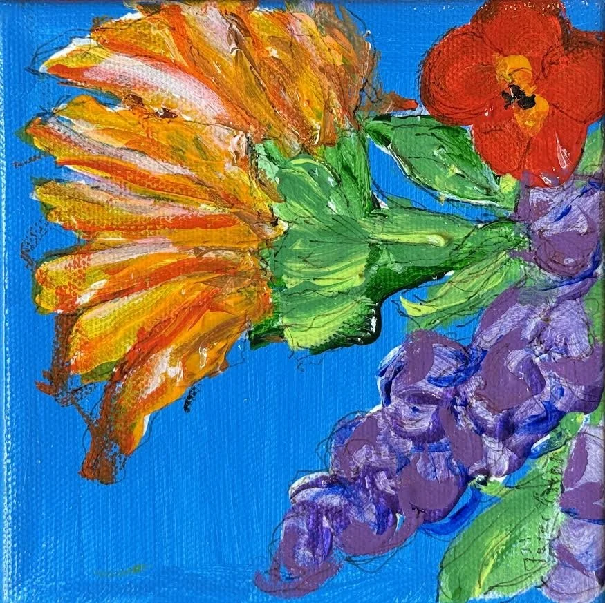 Spring Flowers 1 on Canvas