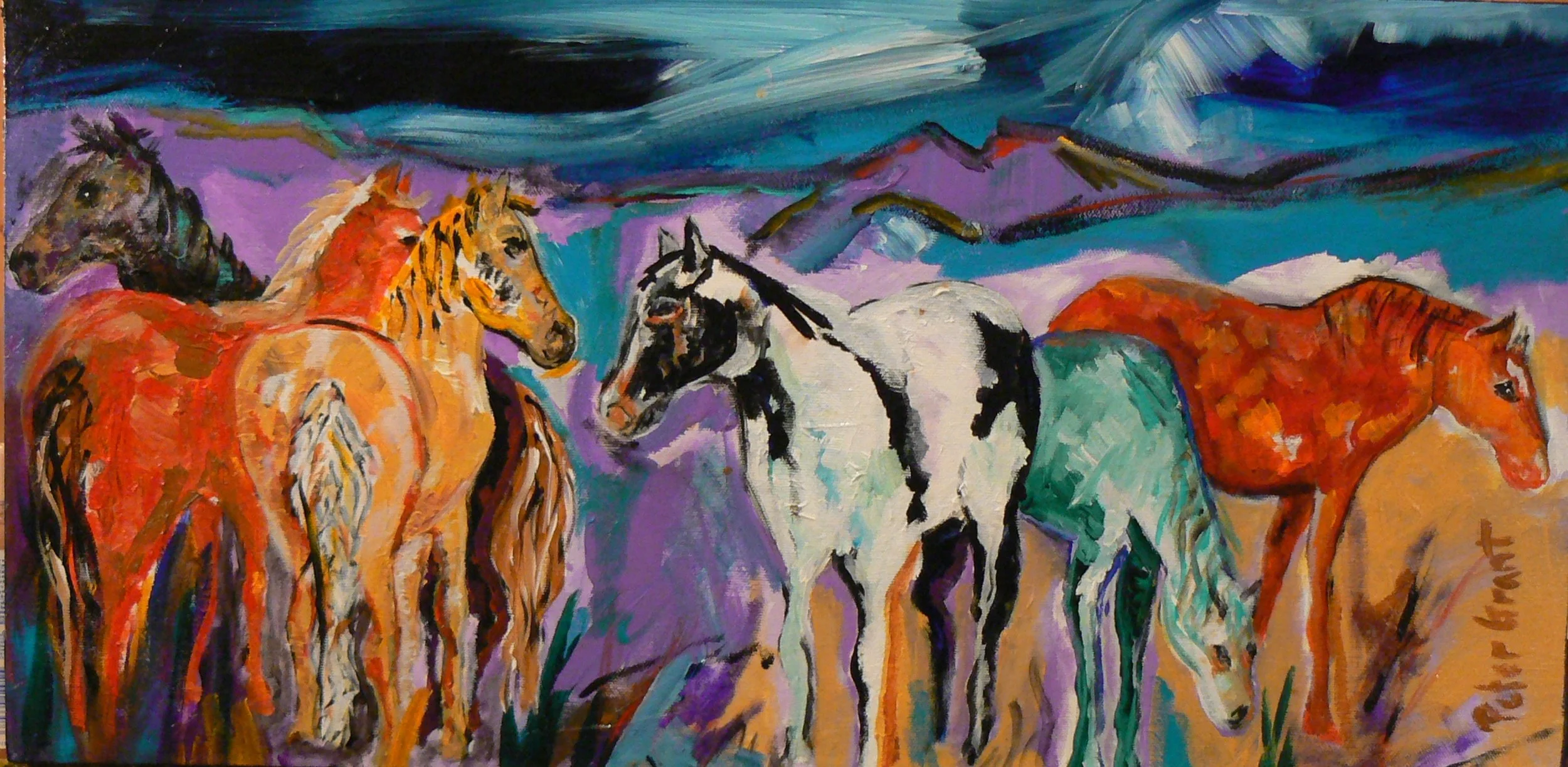 The Pasture for Carol    10"x30"  Sold 