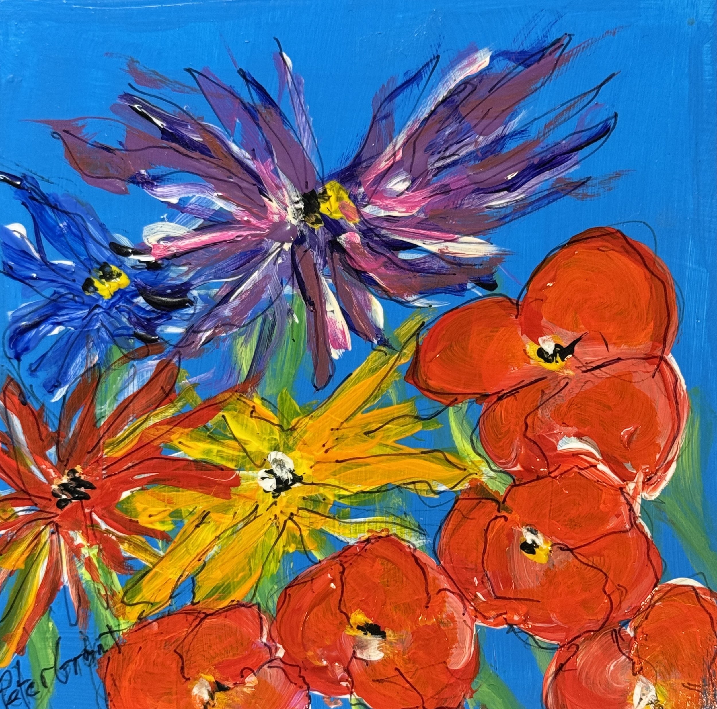 Spring  Flowers 4 on Board