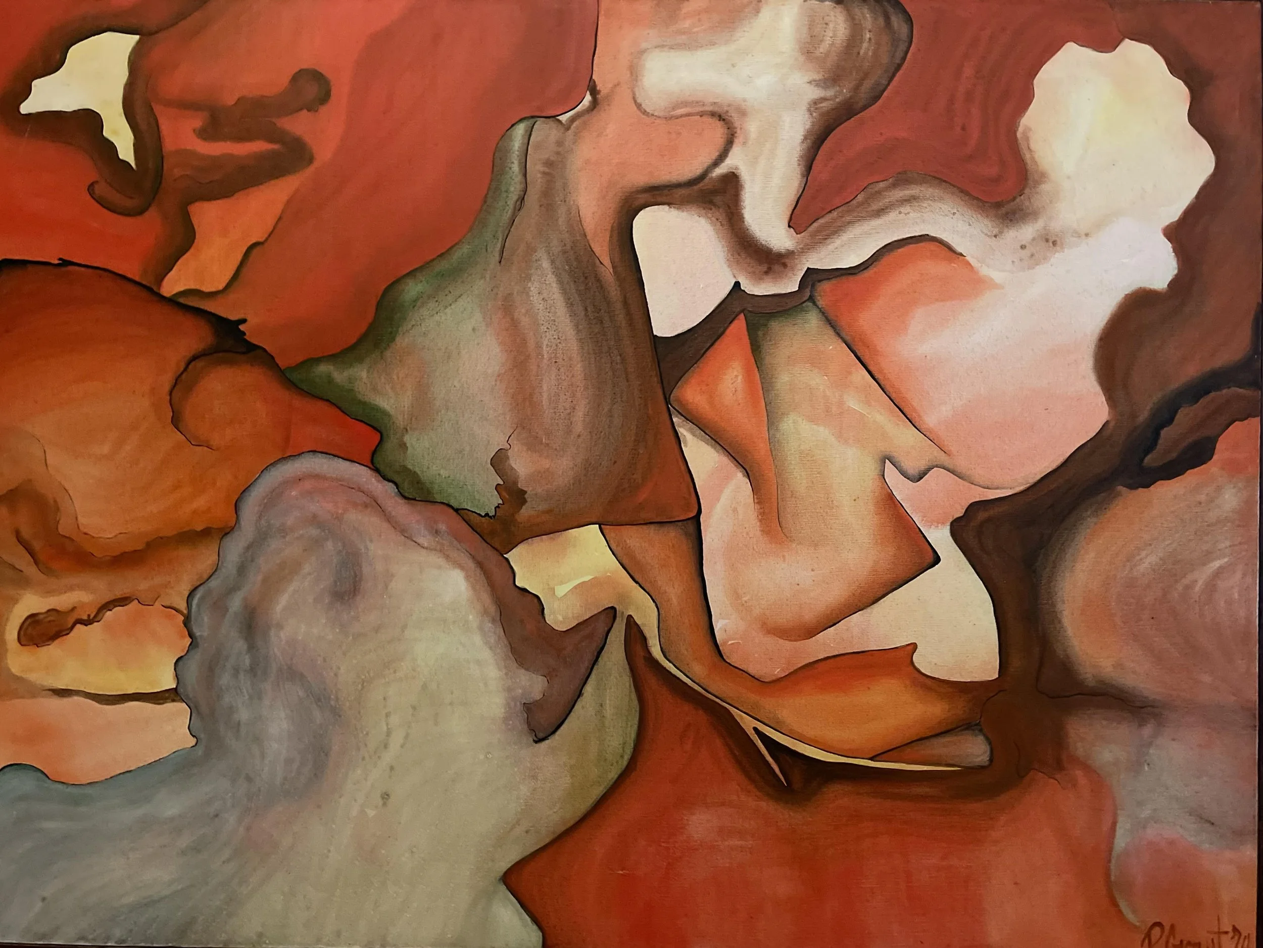 "Abstract" - One of Peter's first abstract paintings