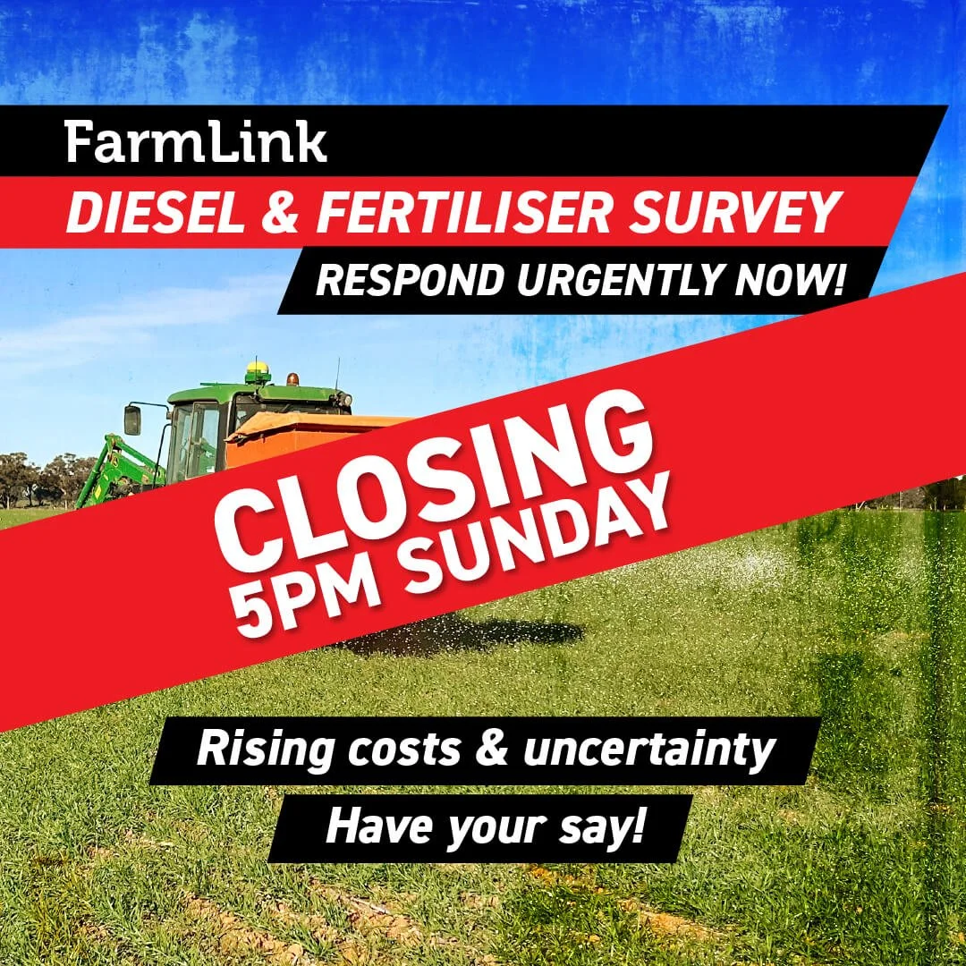 FarmLink Diesel &amp; Fertiliser survey - Closing 5pm Sunday 19 April!