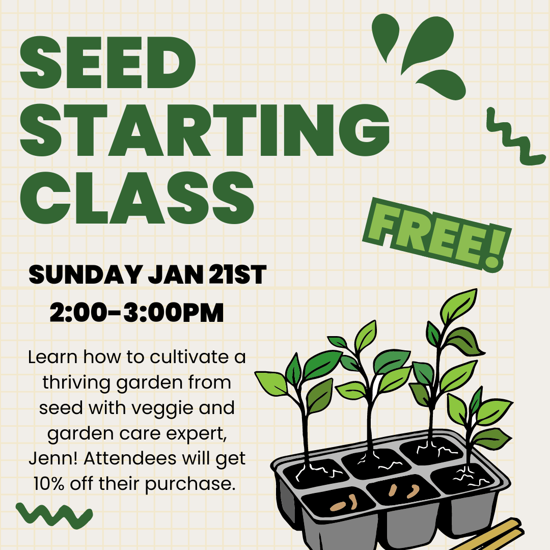 Seed starting class with Jenn