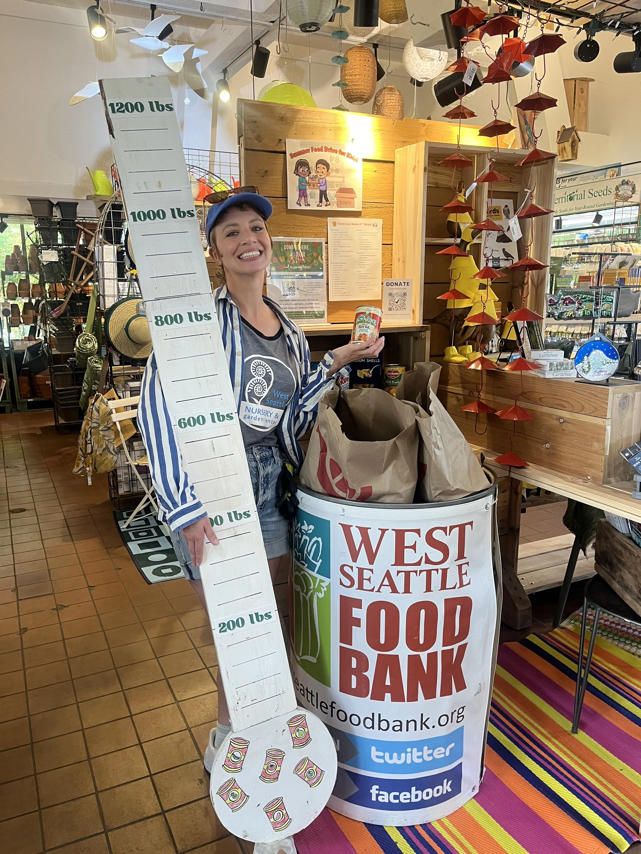 Summer Food Drive for Kids at West Seattle Nursery
