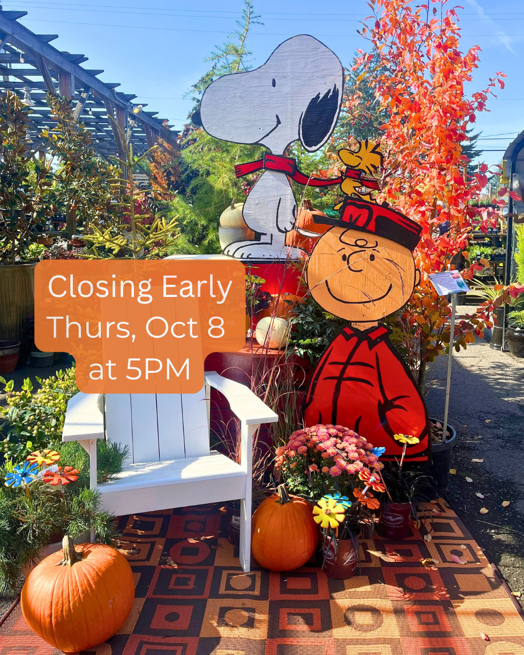Closing early at 5PM