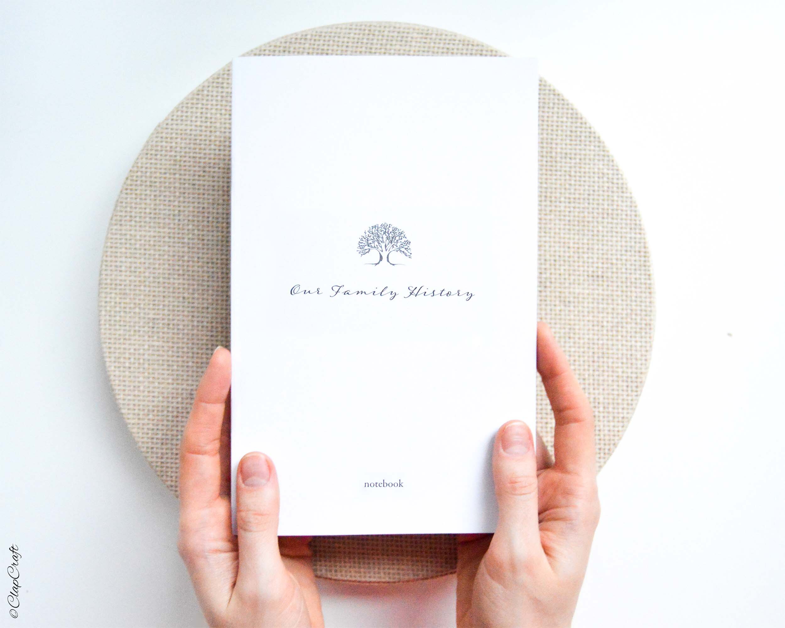Genealogy notebook to record information about your family history