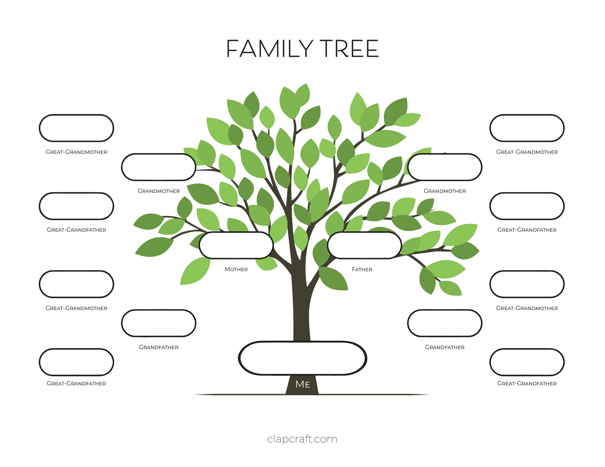 free family tree templates and charts clapcraft