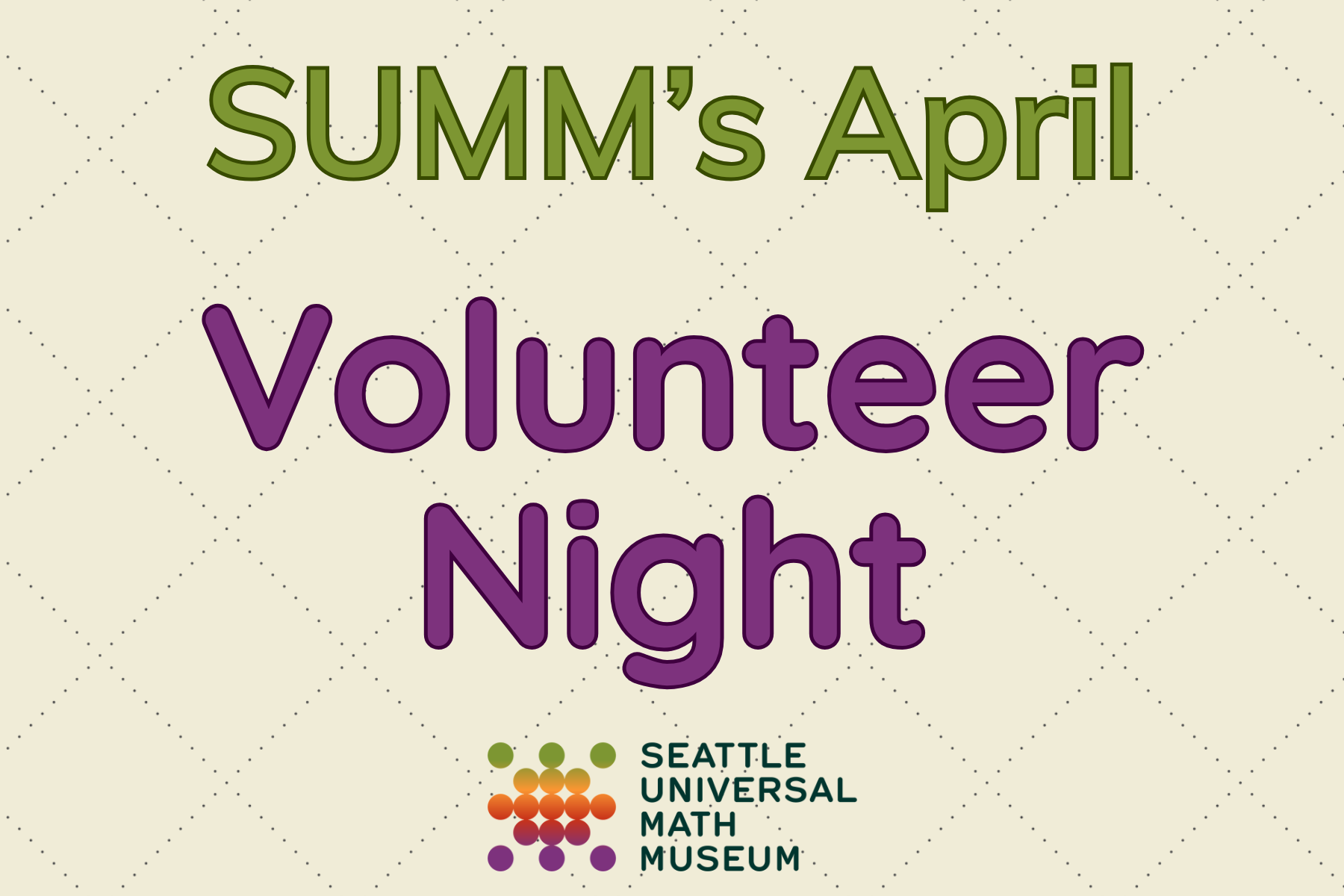 April Volunteer Night