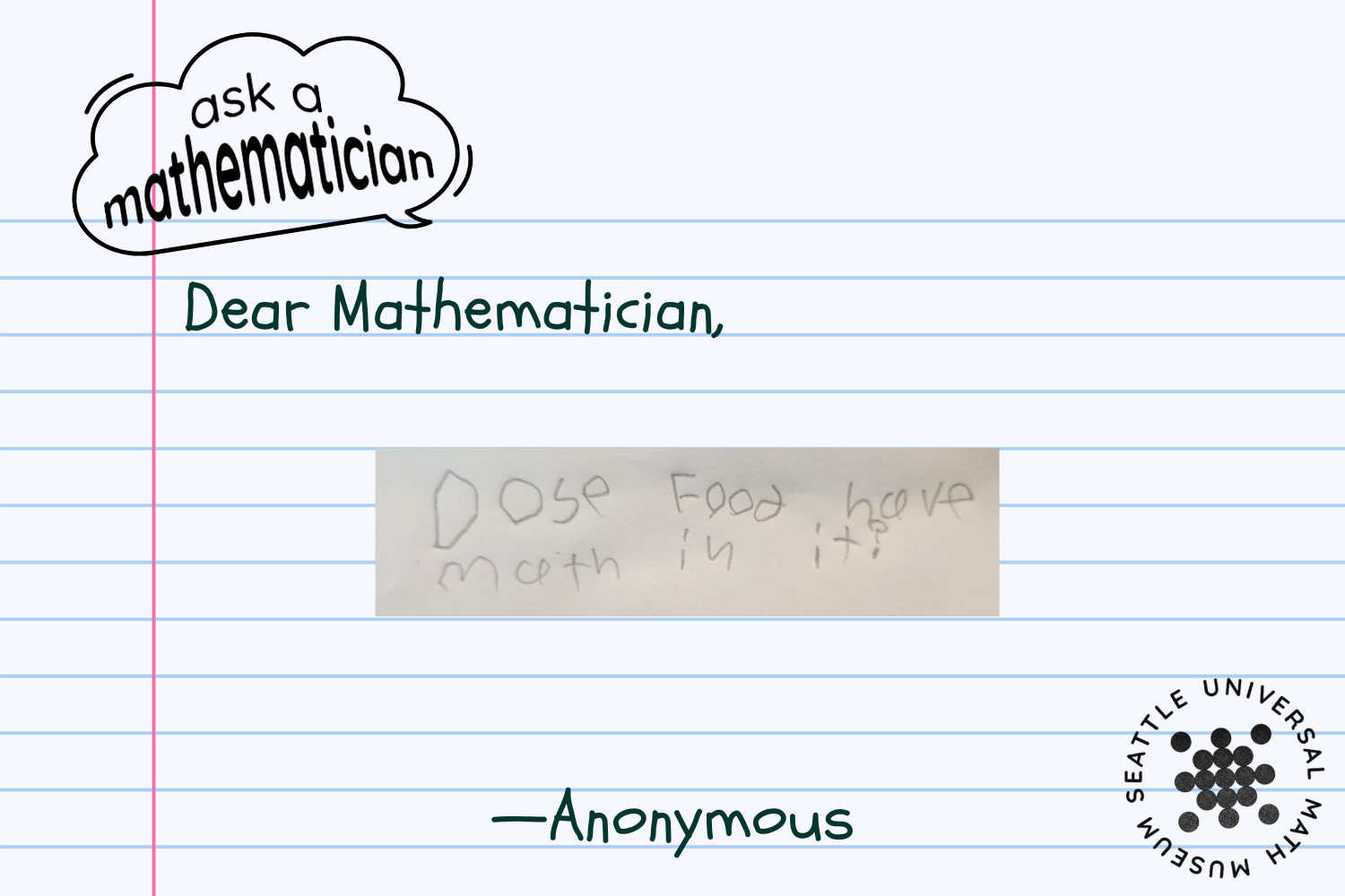 Does food have math in it?