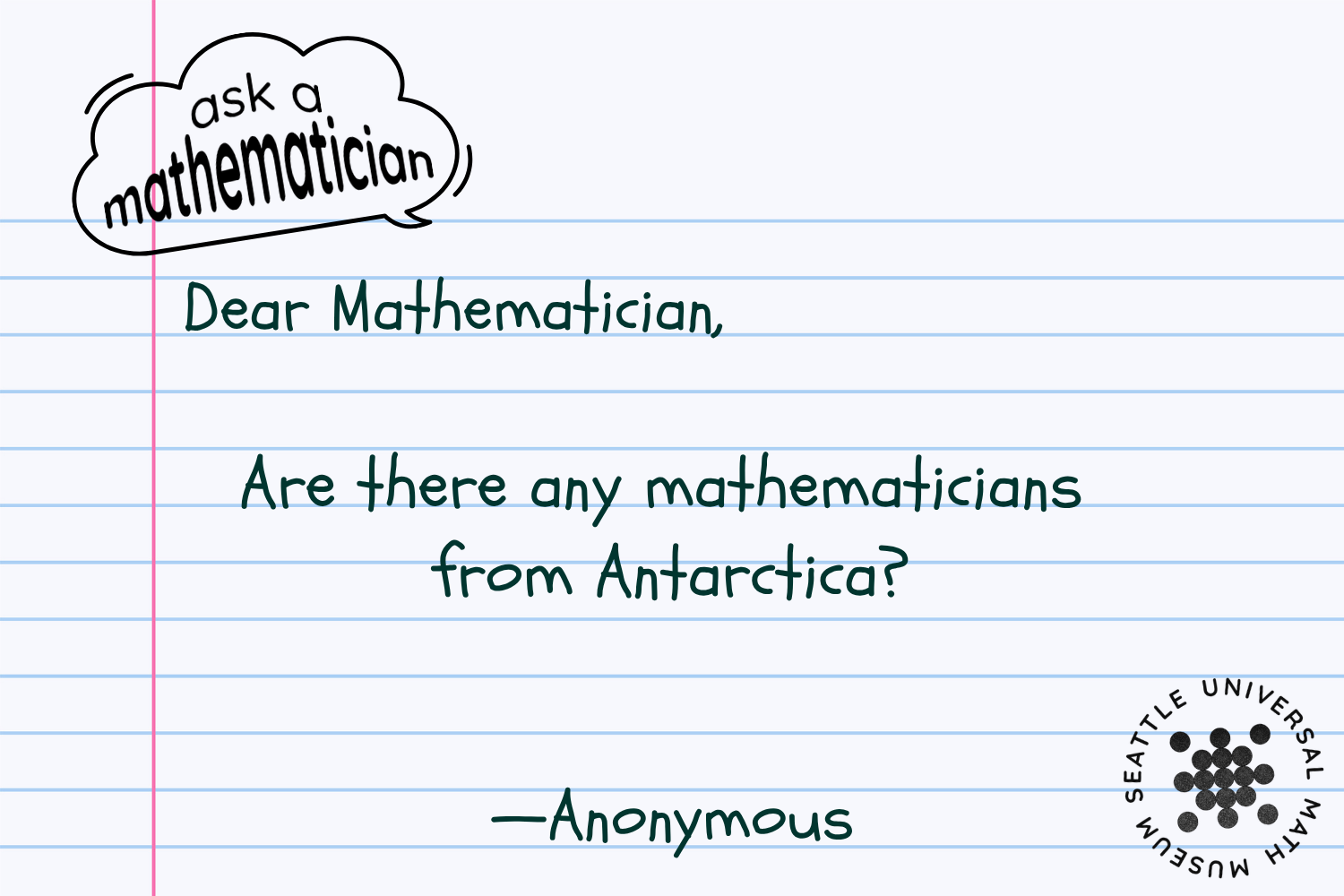 Are there any mathematicians from Antarctica?
