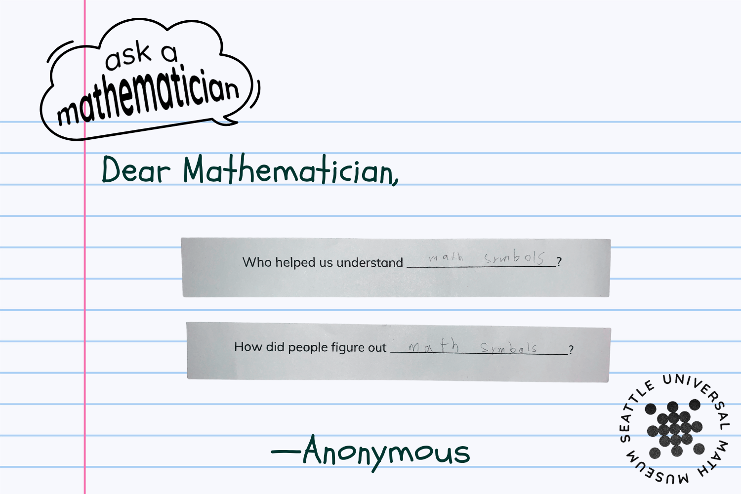 How did people figure out math symbols?