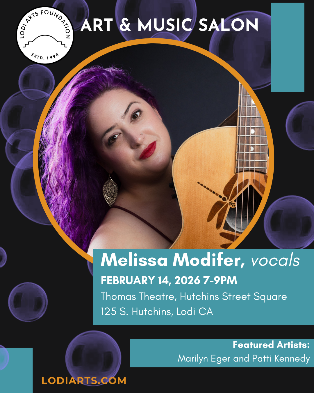 Art &amp; Music Salon featuring Melissa Modifier, marilyn eger, &amp; patti kennedy