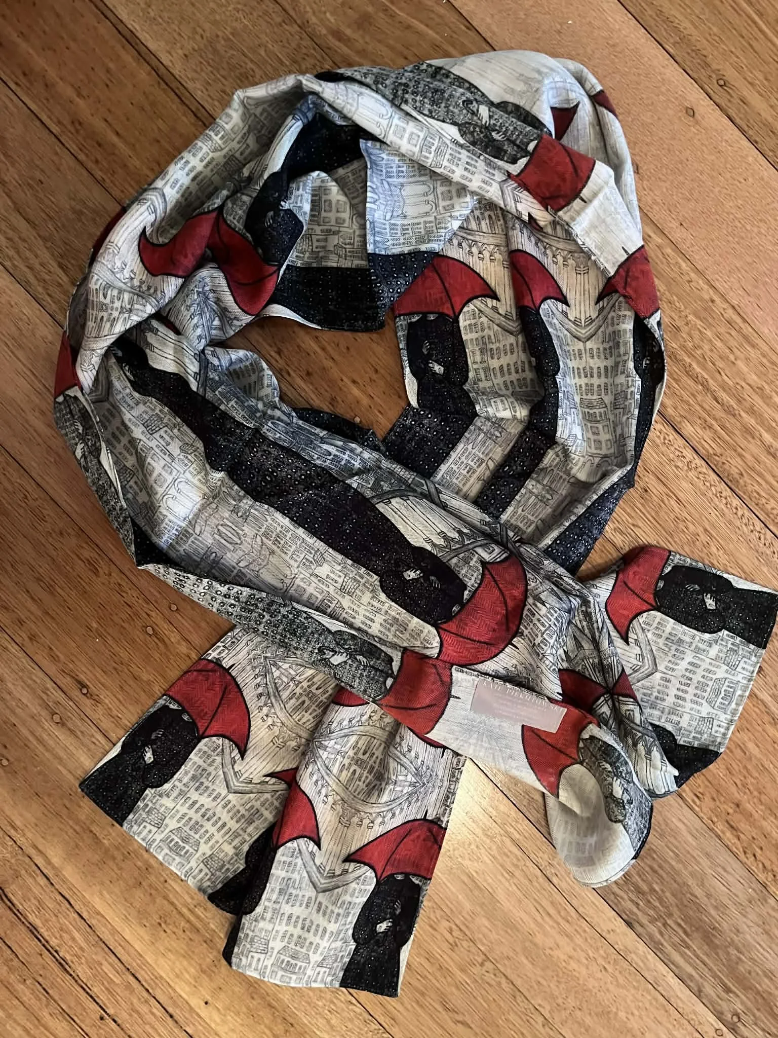 SALE Umbrella Wool Scarf (darker)