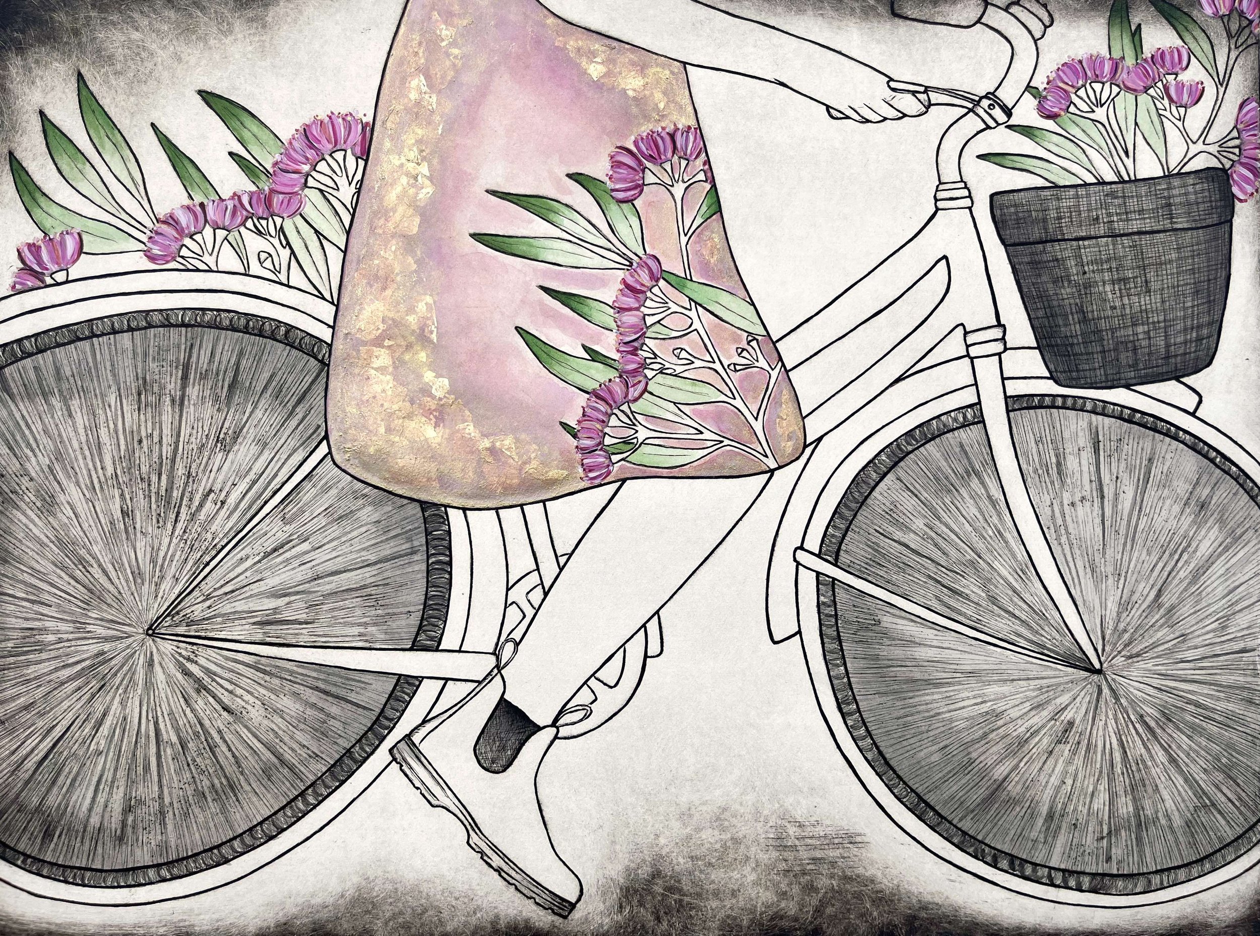 Flowering Eucalyptus Dreams  |  45 x 60 cm