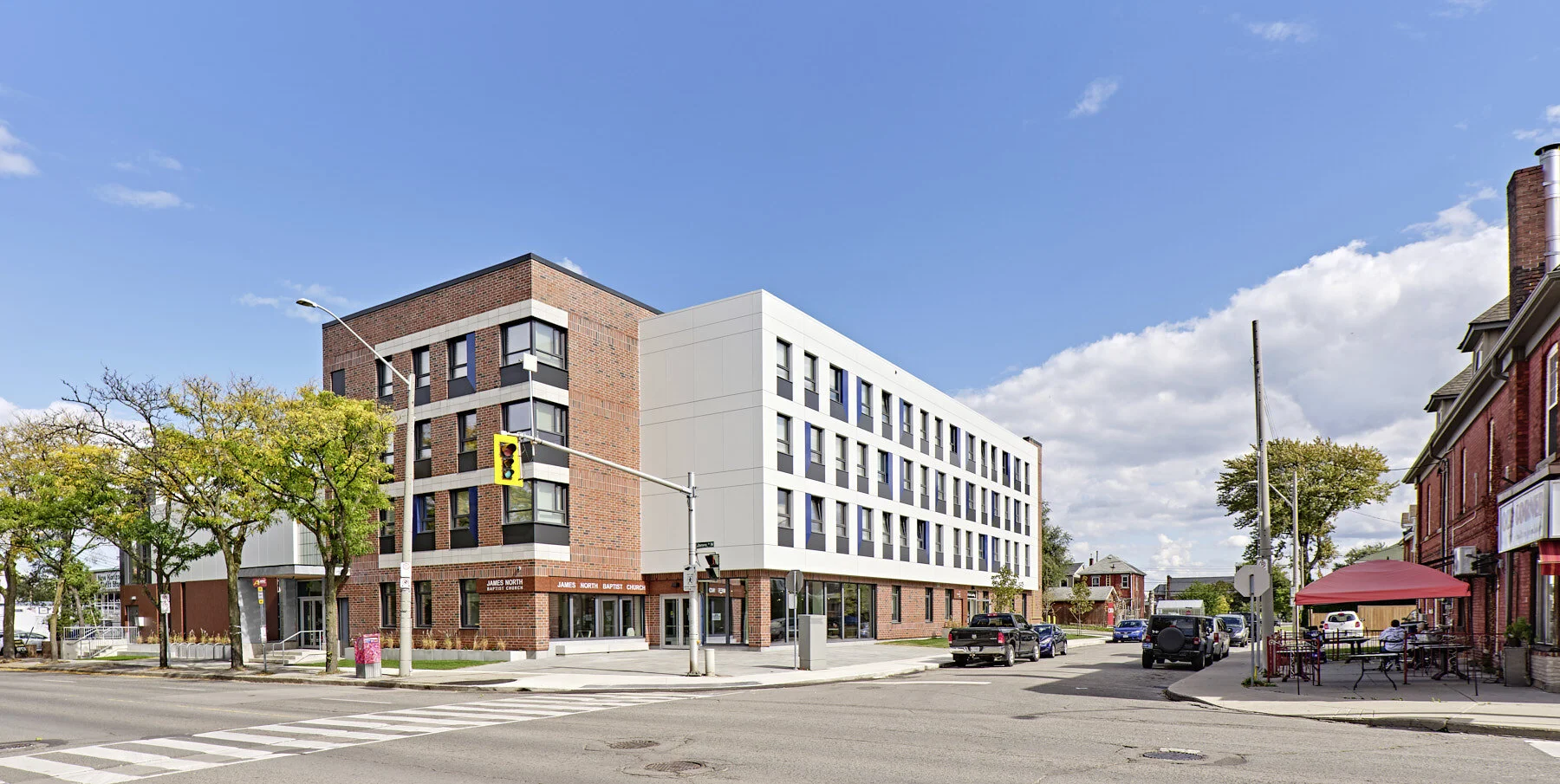 Assisted housing in Hamilton Ontario. High energy efficiency building.