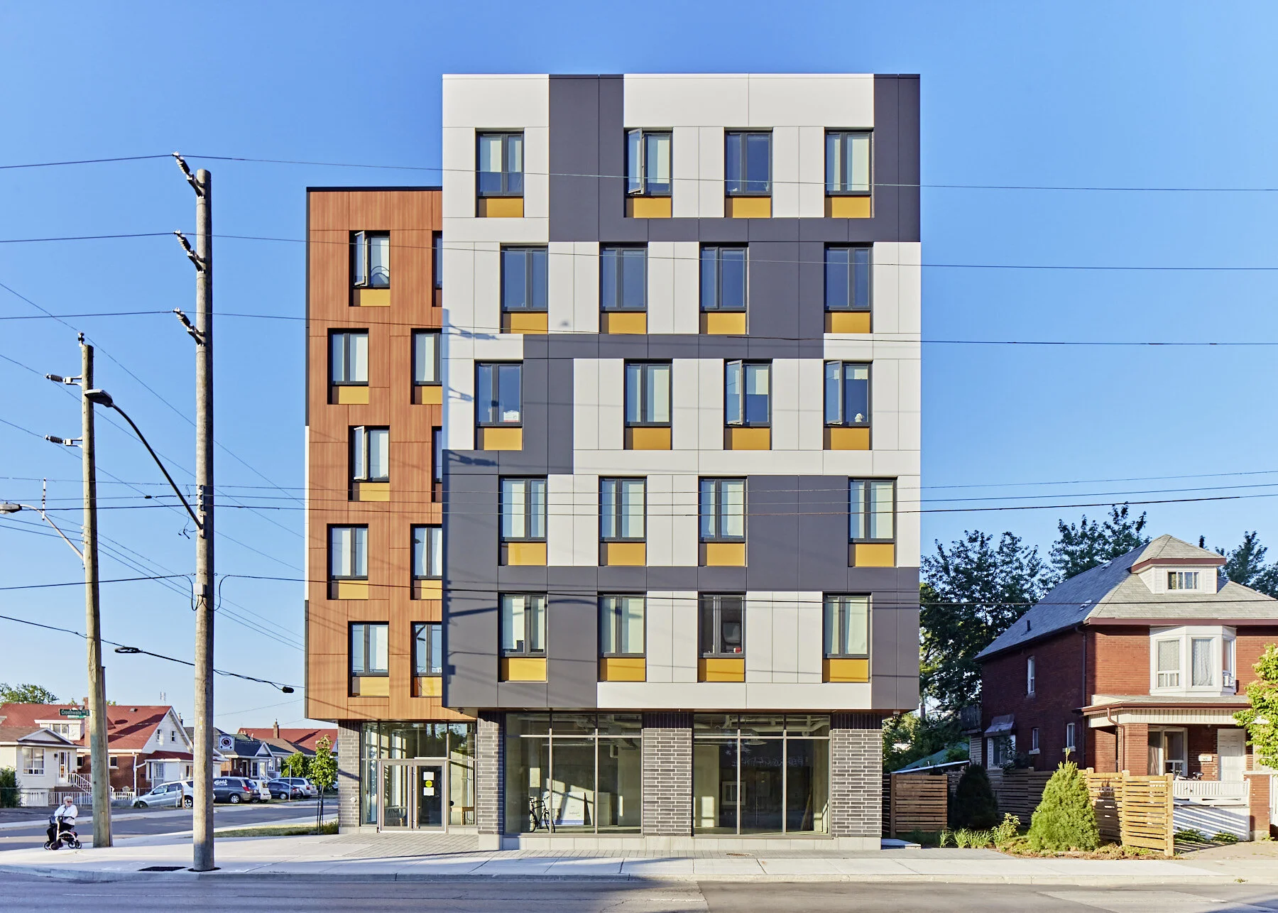 Assisted housing in Hamilton Ontario. High energy efficiency building.