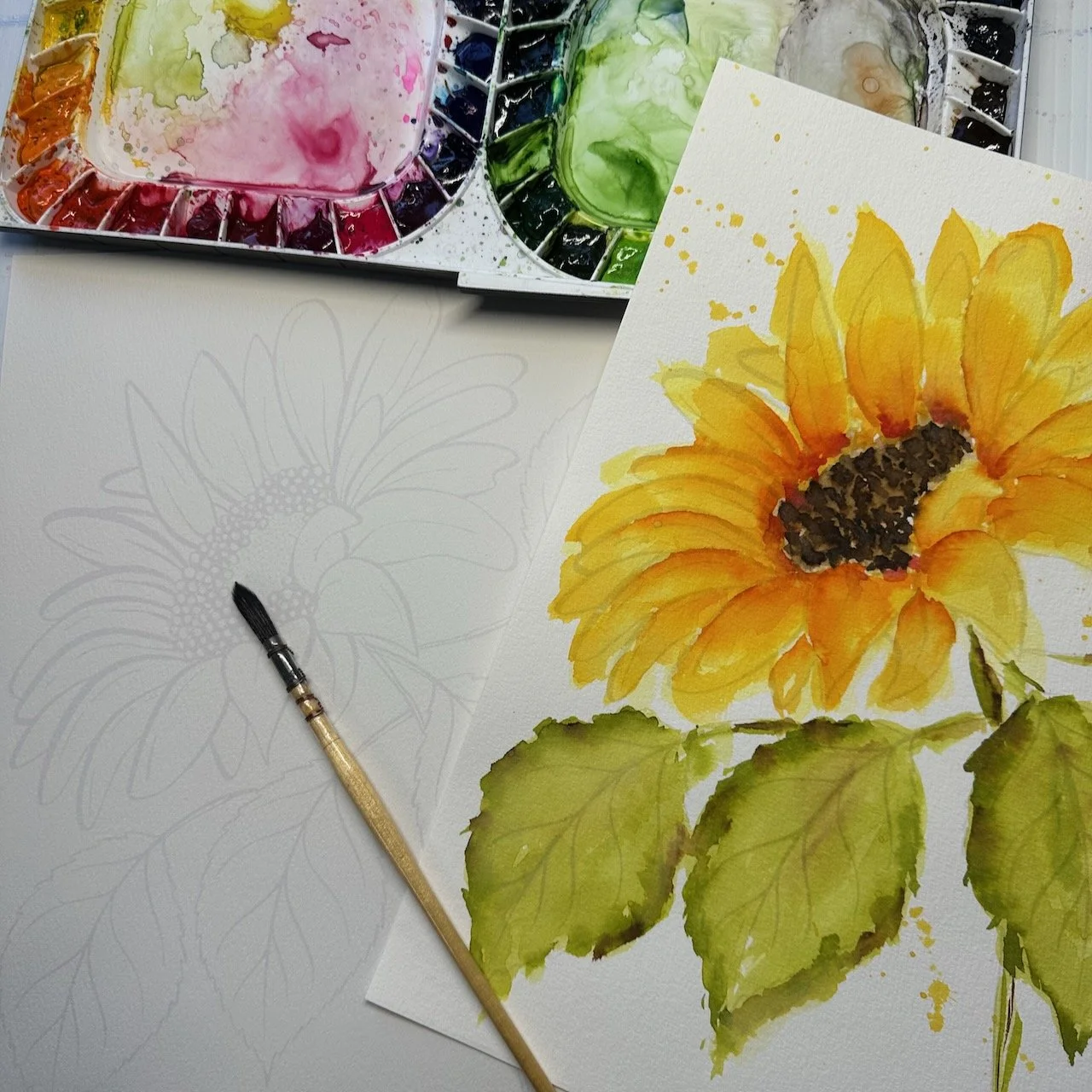 Online Virtual Workshops ~ Your Creative Night In ~ Relax With Watercolours