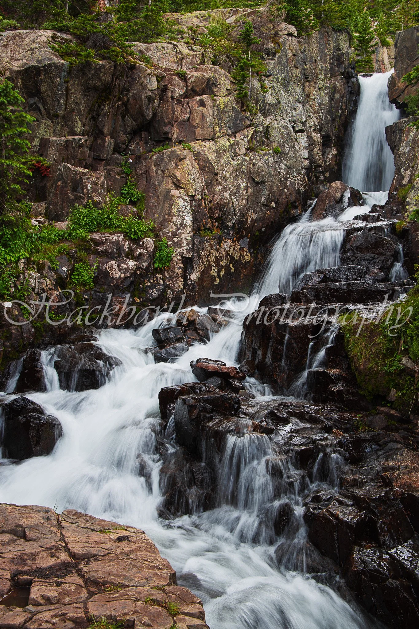 Rocky Falls-Portrait