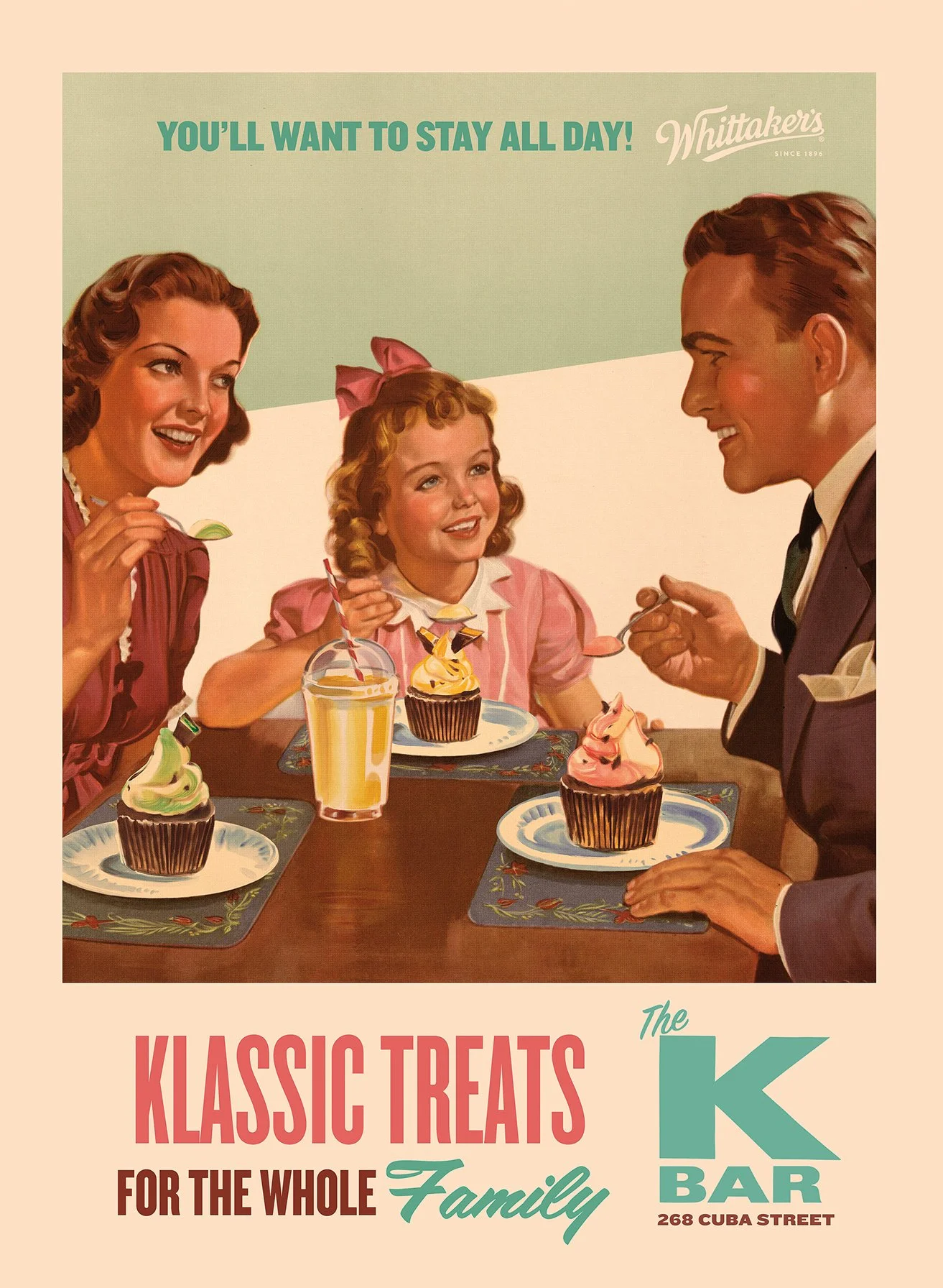 Whittaker's K Bar poster