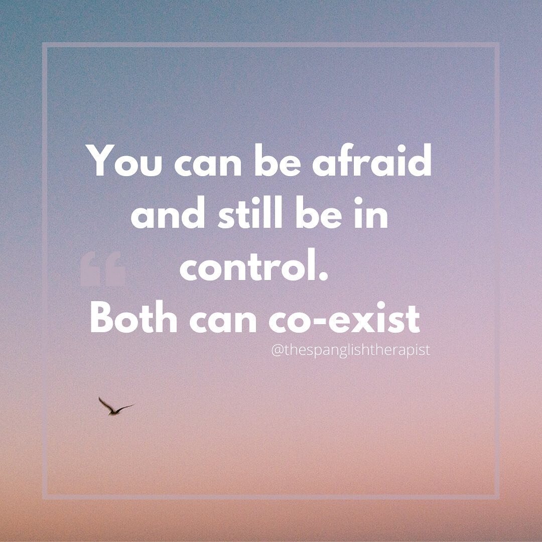 When our world is turned upside down and we feel out of control we can develop feelings of fear. We might even equate being scared or fearful to not having control of our emotions or situations. But what if, we could acknowledge we are scared while a