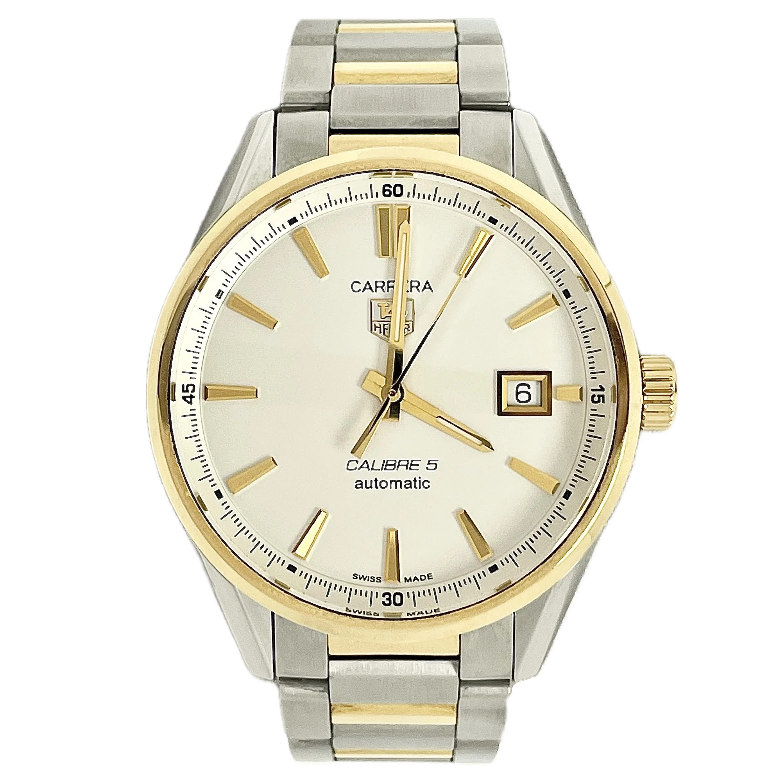 TAG Heuer WAR215B Carrera Calibre 5 Cream Dial 39mm