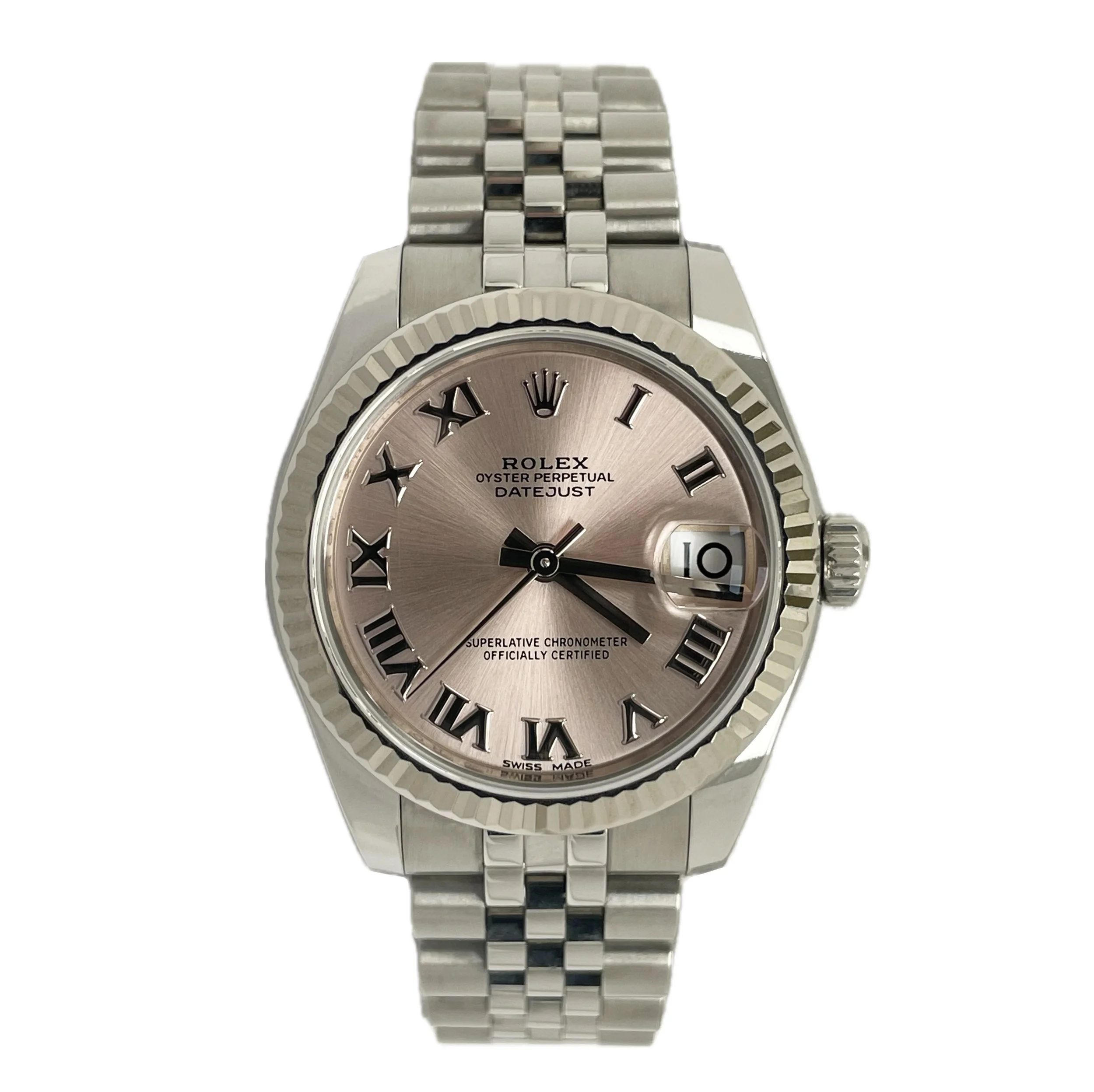 2017 Rolex 178274 Datejust Pink Roman Dial 31mm