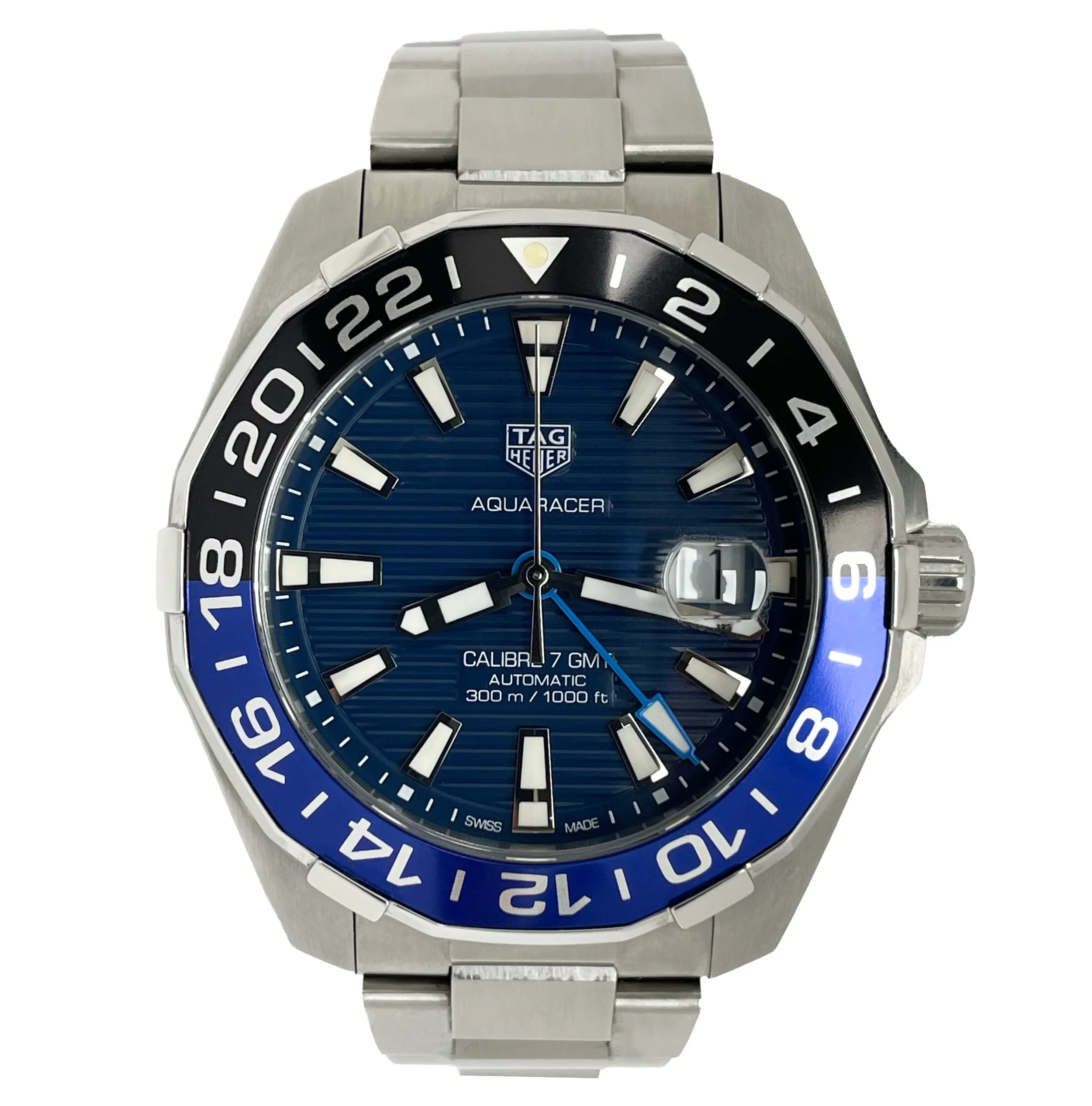 Tag Heuer Aquaracer GMT Dark Blue Dial 43mm